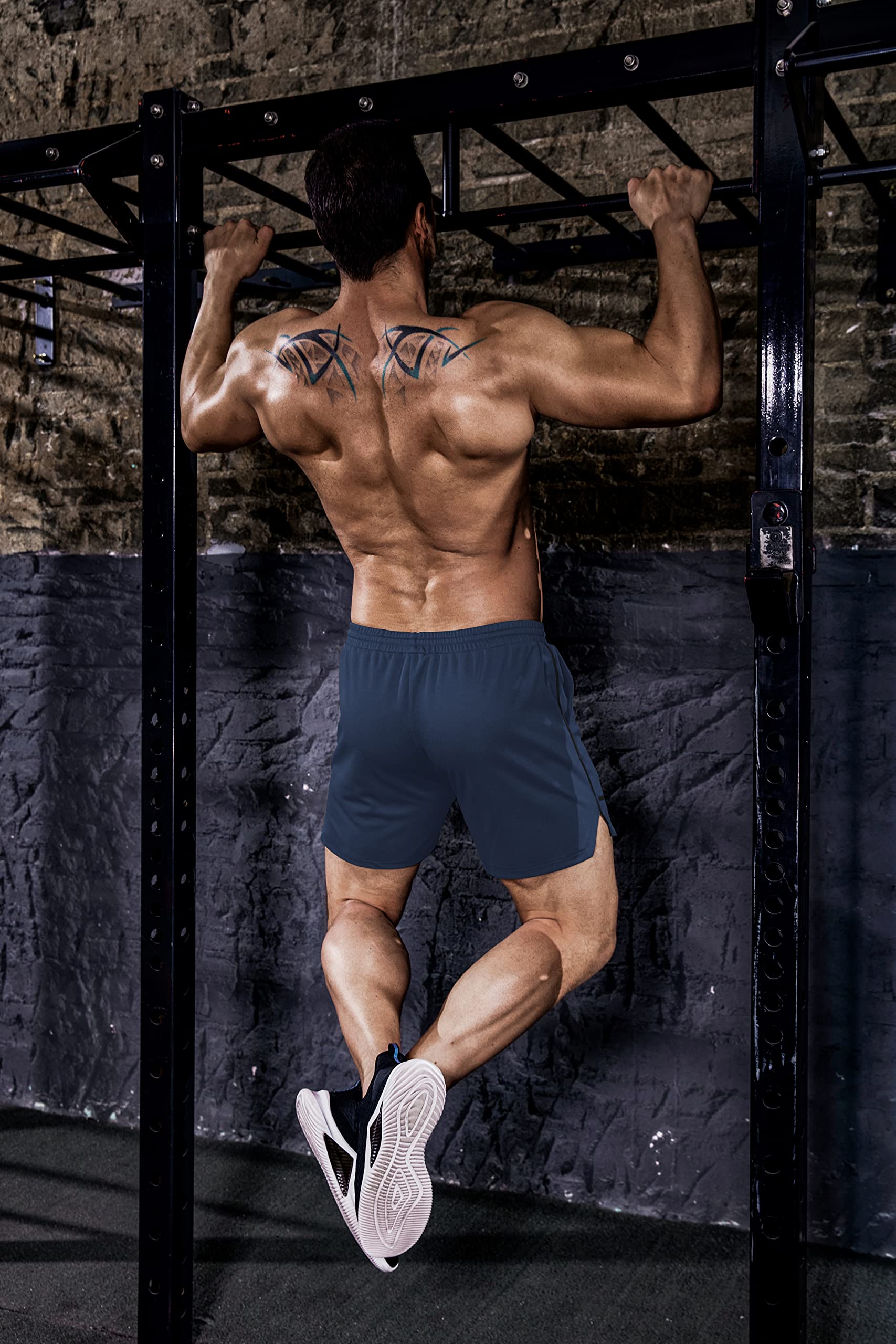 COOFANDY Lot de 2 shorts d'entraînement pour homme à séchage rapide - Short athlétique léger de 12,7 cm avec poches
