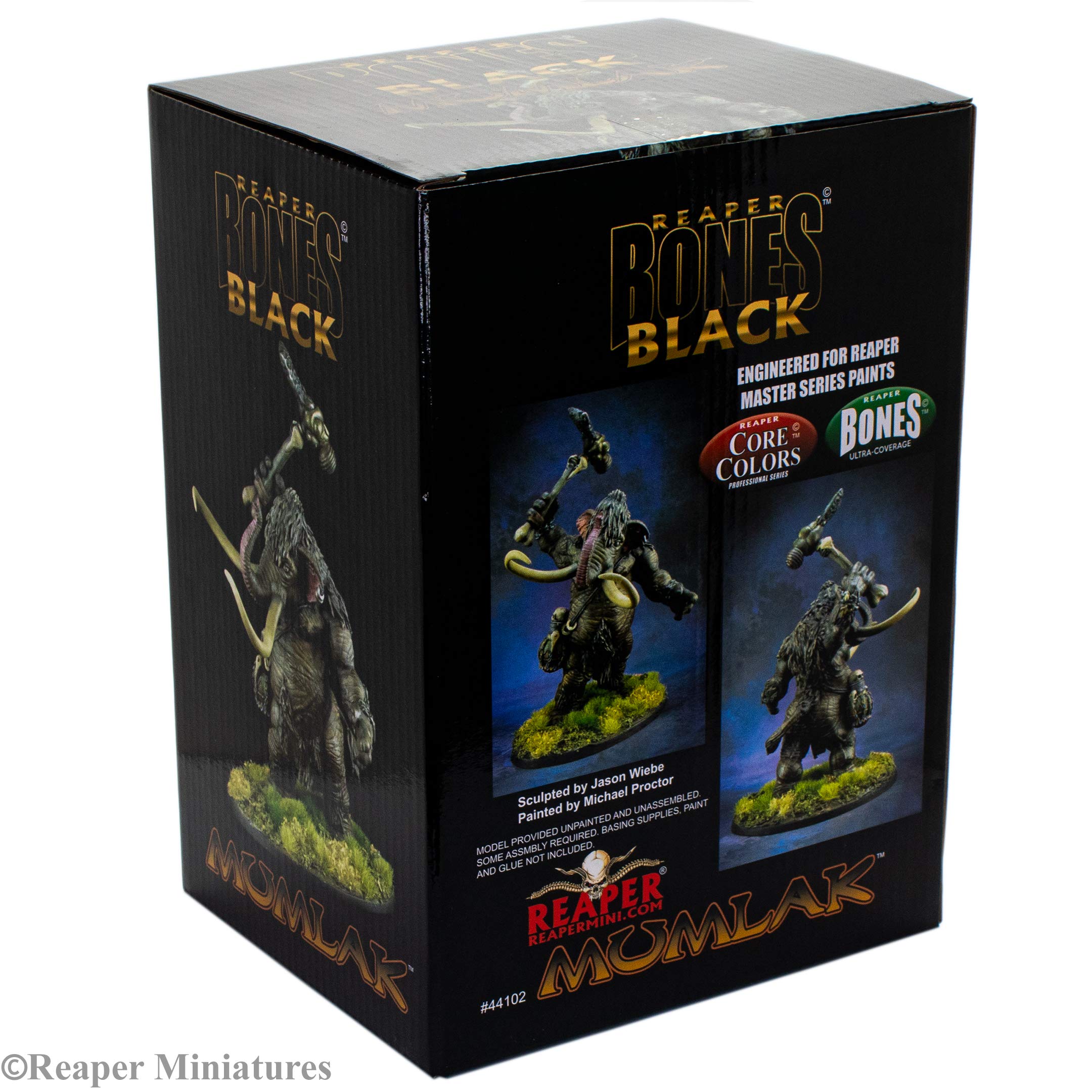 Amazon.com: Reaper Miniatures: 44102 - Mumlak Bones Black Fantasy 