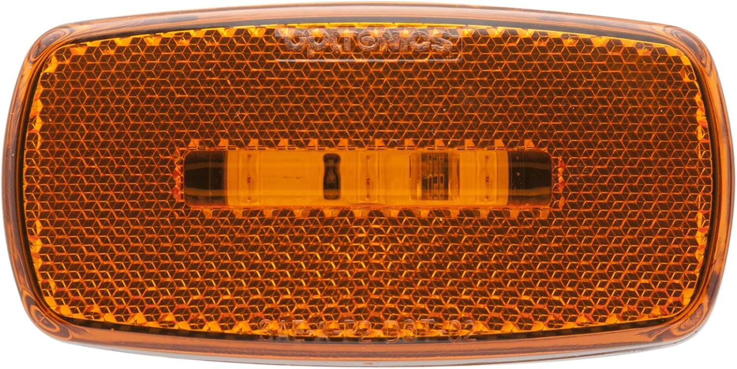 Optronics MCL32AS Surface Mount LED Marker Clearance Light with Reflex, Amber