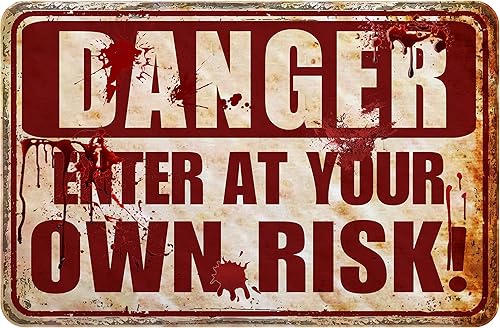 Miniatura 9 de Letreros divertidos de garaje para hombre, decoración de cueva para hombres, accesorios de bar para el hogar, letrero de advertencia al aire libre,