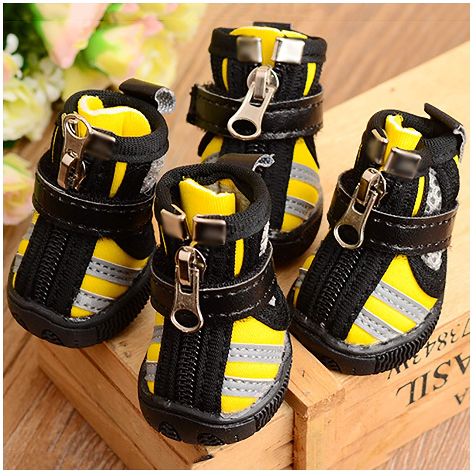 Bottes de chien imperméables semelle antidérapante pour chiot et petit chien