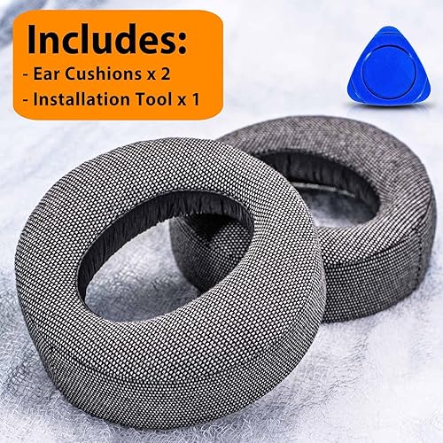 Miniatura 7 de Almohadillas de repuesto para PS5 para auriculares PlayStation 5 Pulse 3D PS5 - Almohadillas para los oídos PS5 (tela gris)