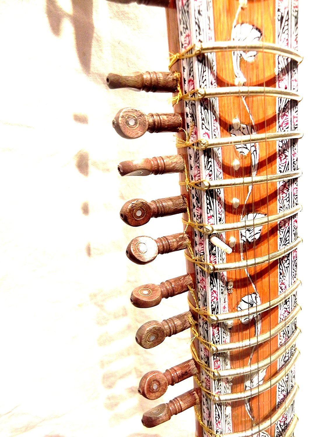 Sitar elettrico in stile Shri Ravi e Shankar, realizzato a mano, in legno di Torn, con corda e borsa