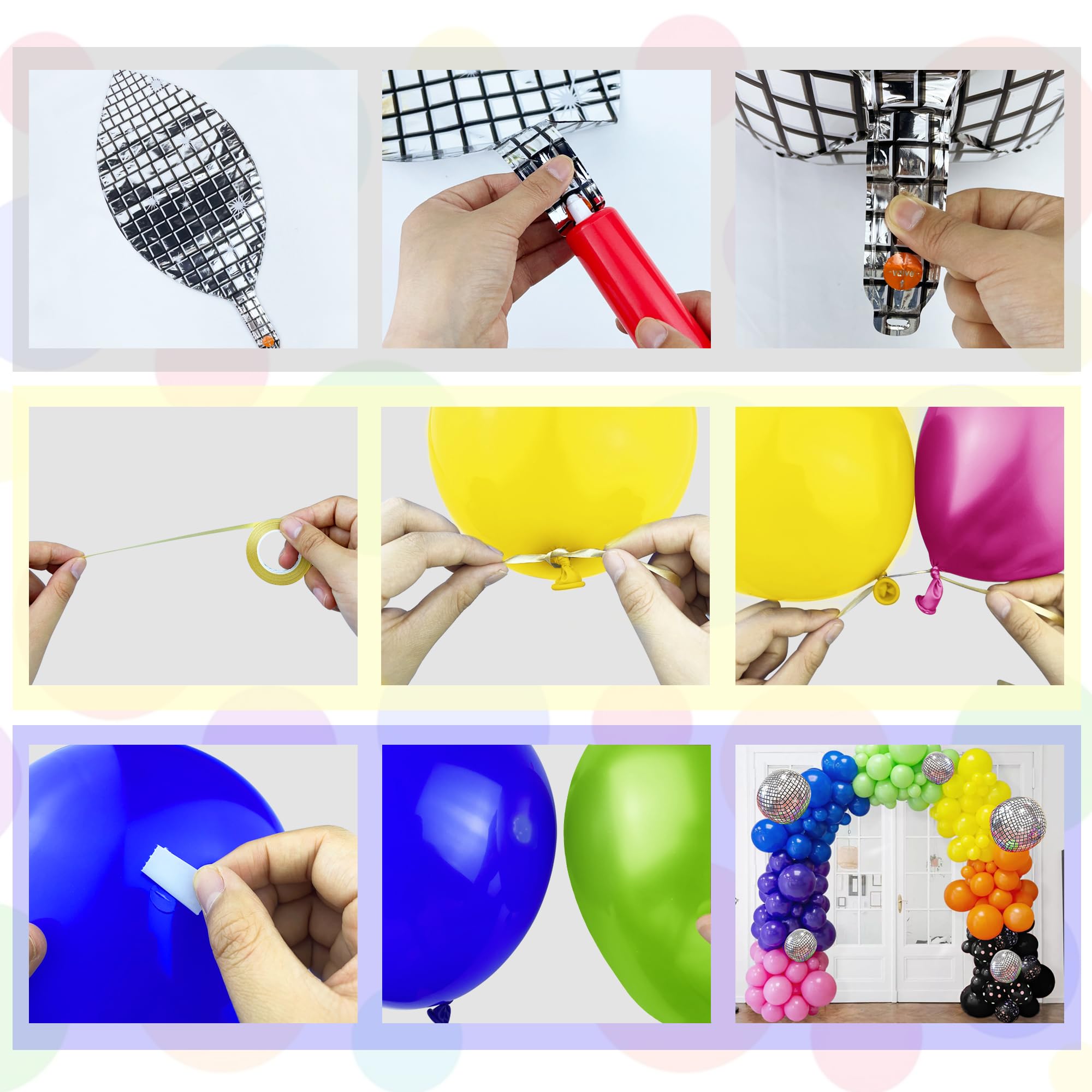 Amazon.com: 168PCS Rainbow Balloon Arch Garland Kit Neon Balloons