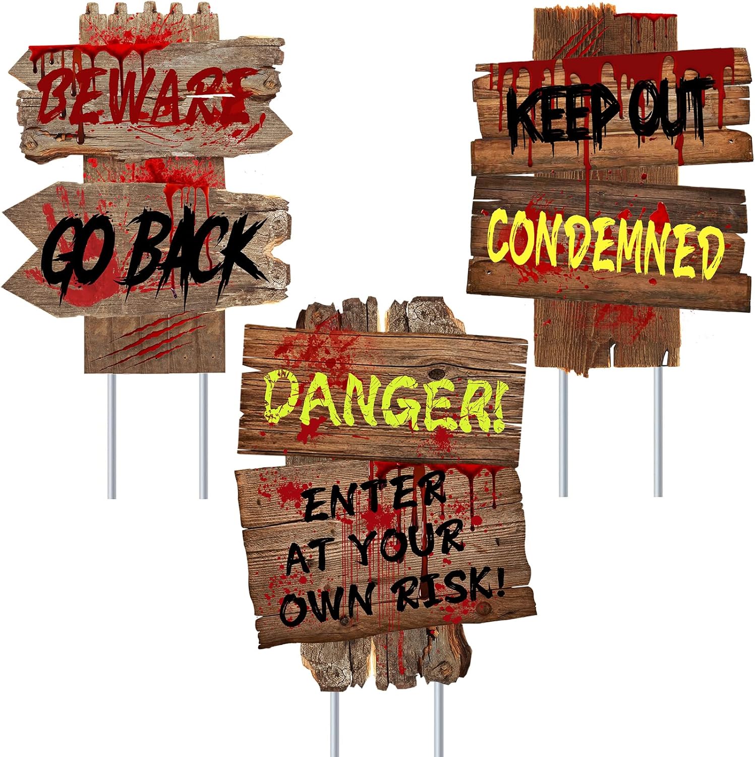 Halloween Beware Signs - Image 8