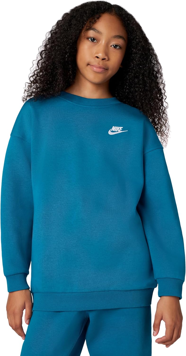 Nike Unisex Big Kids' Sportswear Club Fleece Oversized Sweatshirt - Boys and Girls