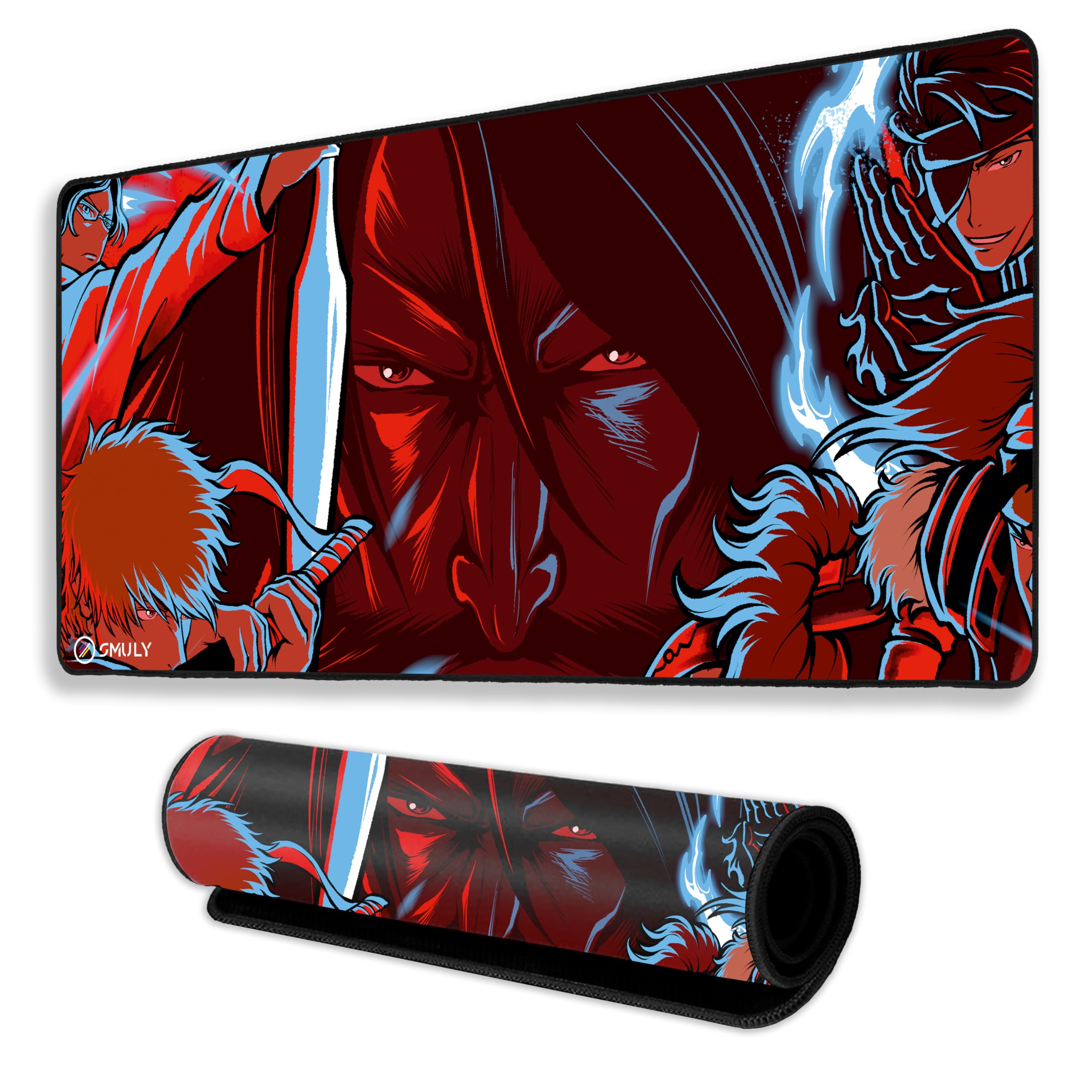 Pirate Anime Mouse Pad 12×32 Inch 3mm Extended Gaming Desk Mat with Anti-Slip Rubber Base Mousepad for Smooth Surface Desk pad for PC & Laptop Use Waterproof & Stiched (Black/White) Deskpad — Amazon image 29