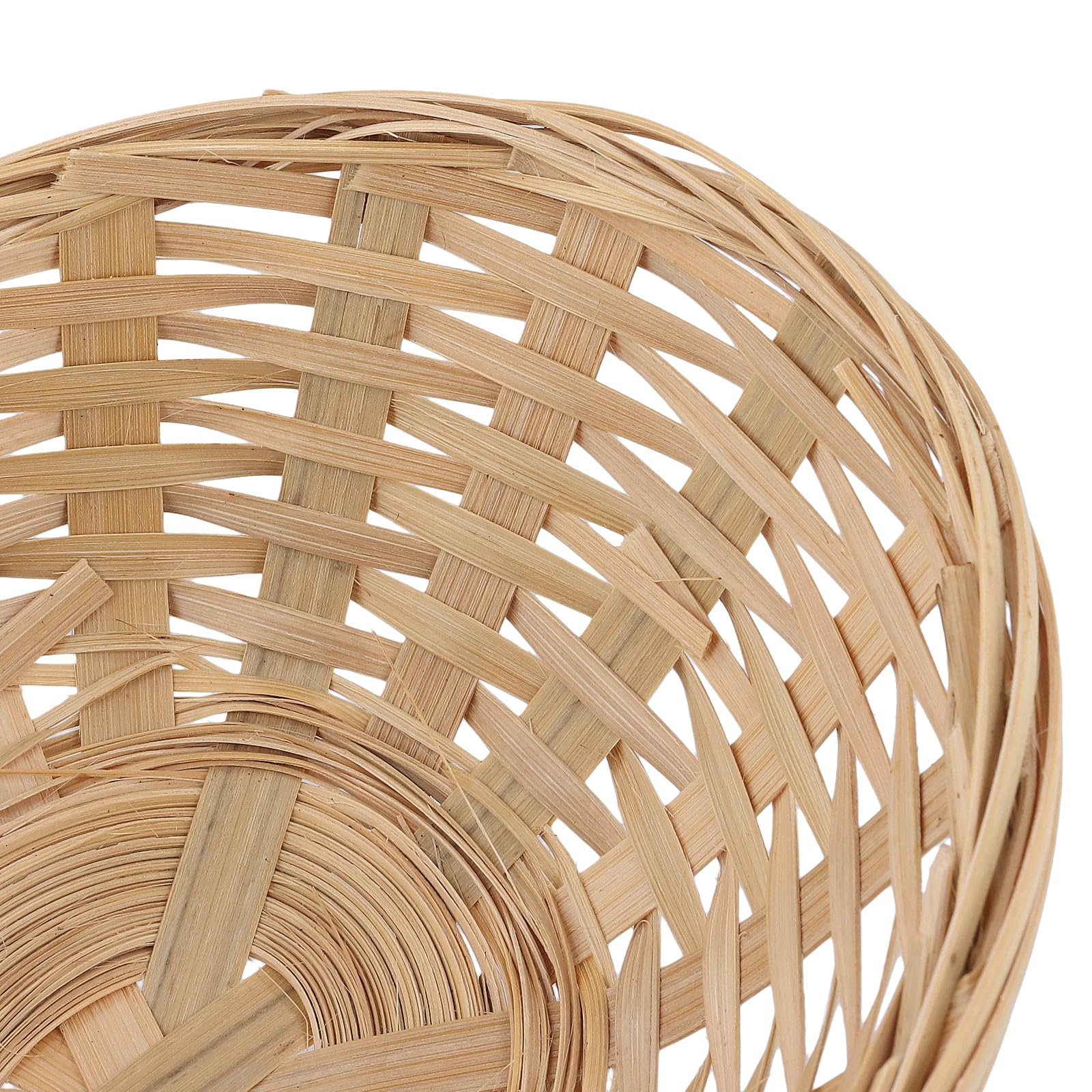 Lot de 15 paniers à pain ovales en bambou 18 x 14 cm, paniers à pain pratiques tissés pour le stockage des aliments