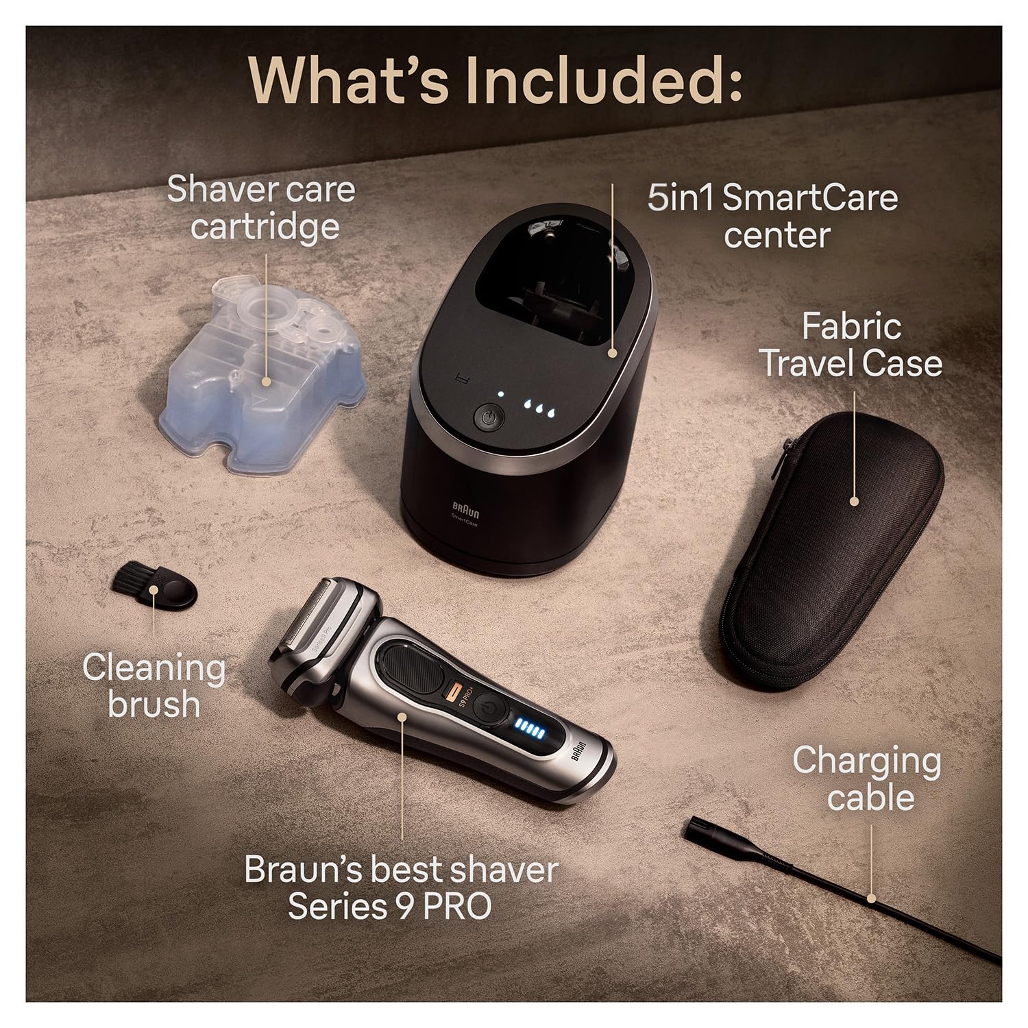 Braun Series 9 7500435218238 Trymer do Brody, Srebrny