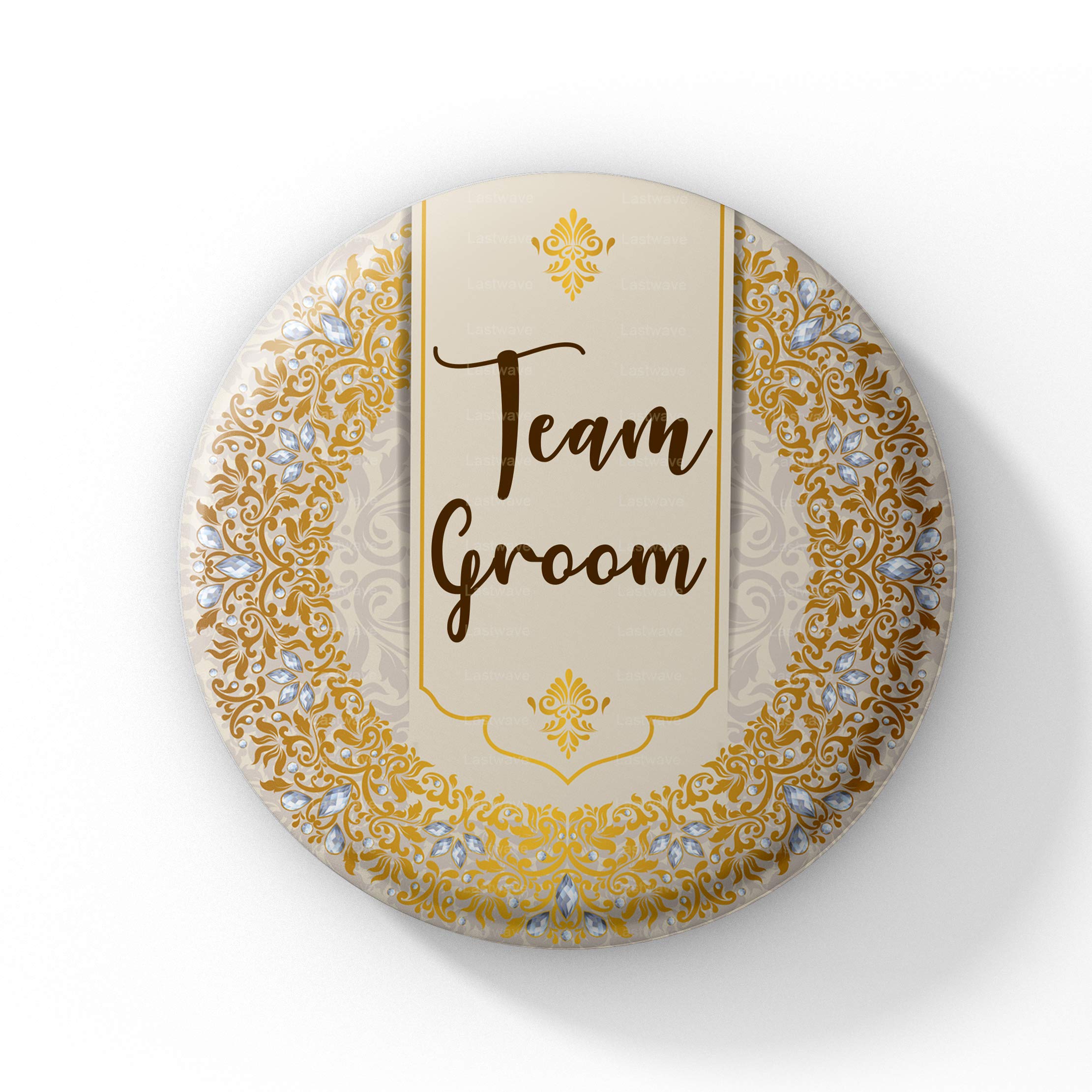 lastwave team groom wedding badges for groom wdc-198 (pack of 15, 44 mm)- Multi color (B081F9W7H3) Amazon Price History, Amazon Price Tracker