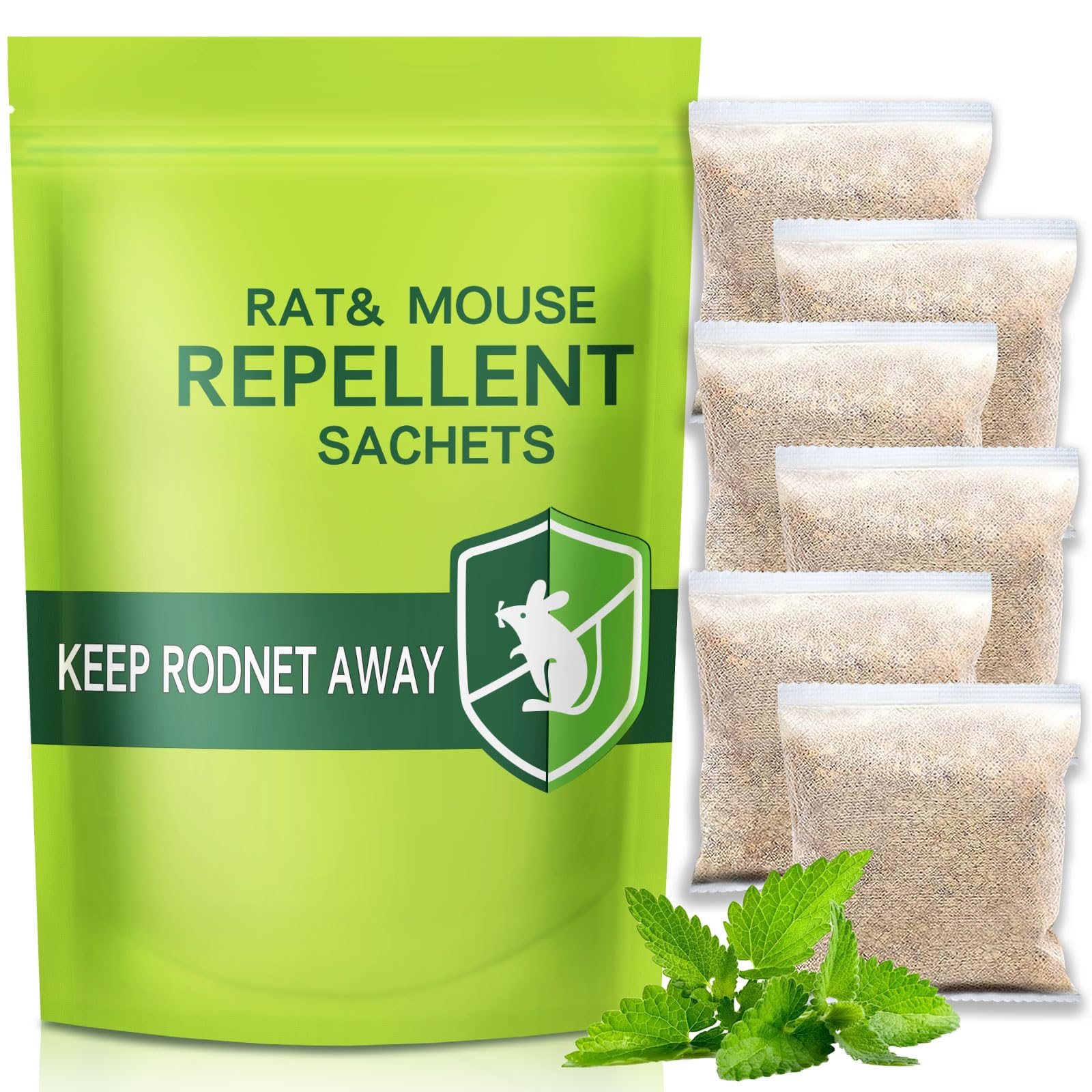 Peppermint Oil Rat & Pest Rodent Repellent, Mosquito & Spider, 6pcs