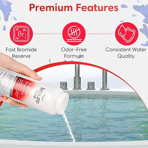 Miniatura 5 de Leisure Time - Bromuro de sodio para jacuzzis - Desinfectante de spa de 1 libra  Inicia la reserva de bromo para sistemas de bromo  Inicio simple de