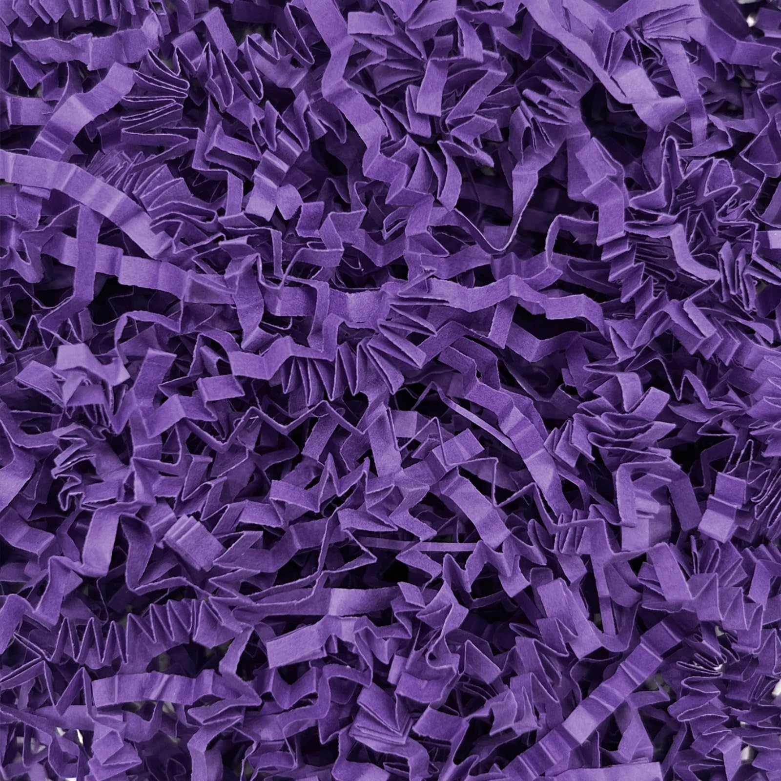 Deep Purple Crinkle Cut Paper Shred Filler, 1 LB Basket Filler Shredded Paper, Confetti Stuffing for Basket Filling, Halloween, Thanksgiving, Christmas, Birthday, Gift Wrapping, Stuffer Party Supplies