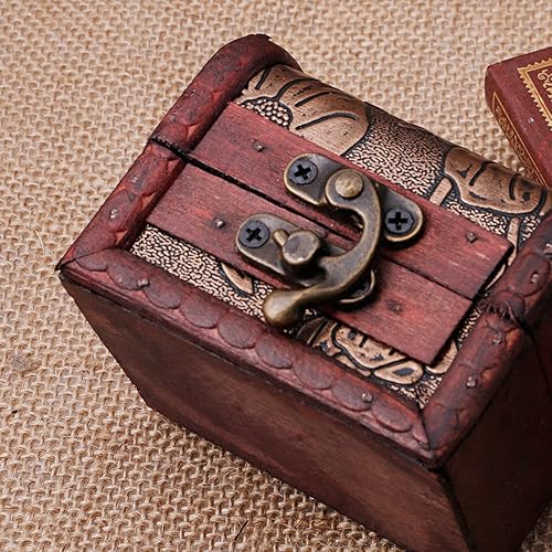 Miniatura 7 de Caja de regalo de madera de la caja de regalo de la cerradura de la pulsera del collar de la, Metal