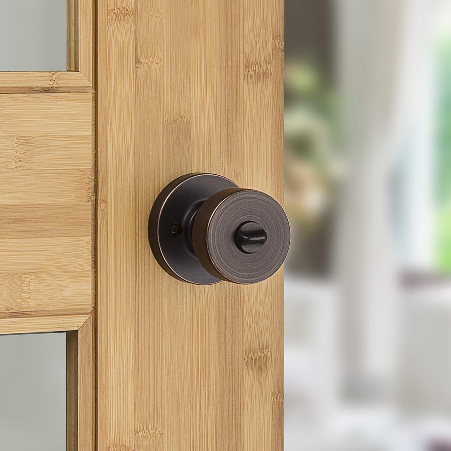 Kwikset 97300-932 Pismo Door Knob, Venetian Bronze