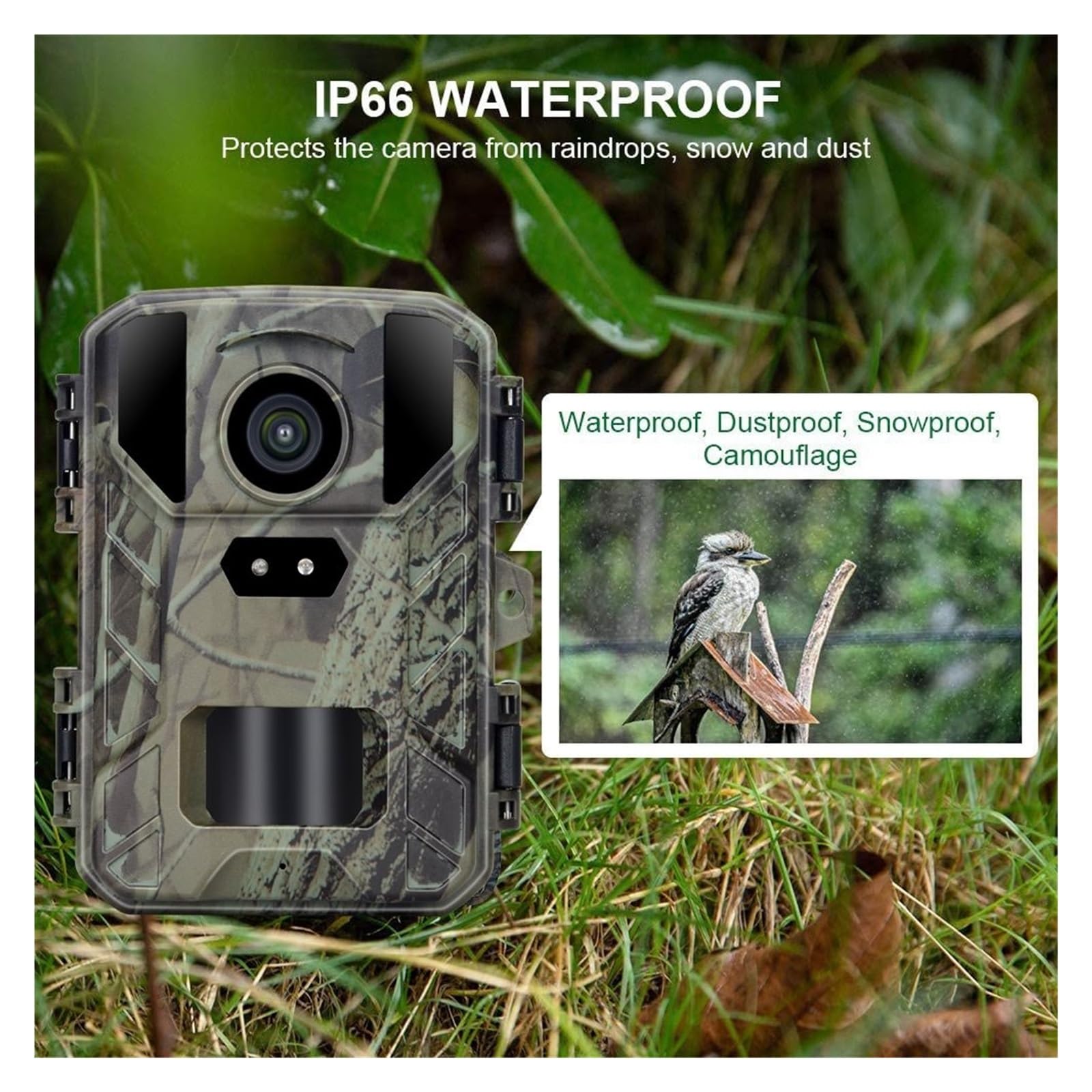 Outdoor HD4K A Raggi Infrarossi Low Glow Arction Macchina Fotografica 48MP Mini Trail Gioco Di Visione Notturna IP66 Impermeabile Caccia Della Fauna Selvatica Trappola Cam Immagini E Video Nitidi