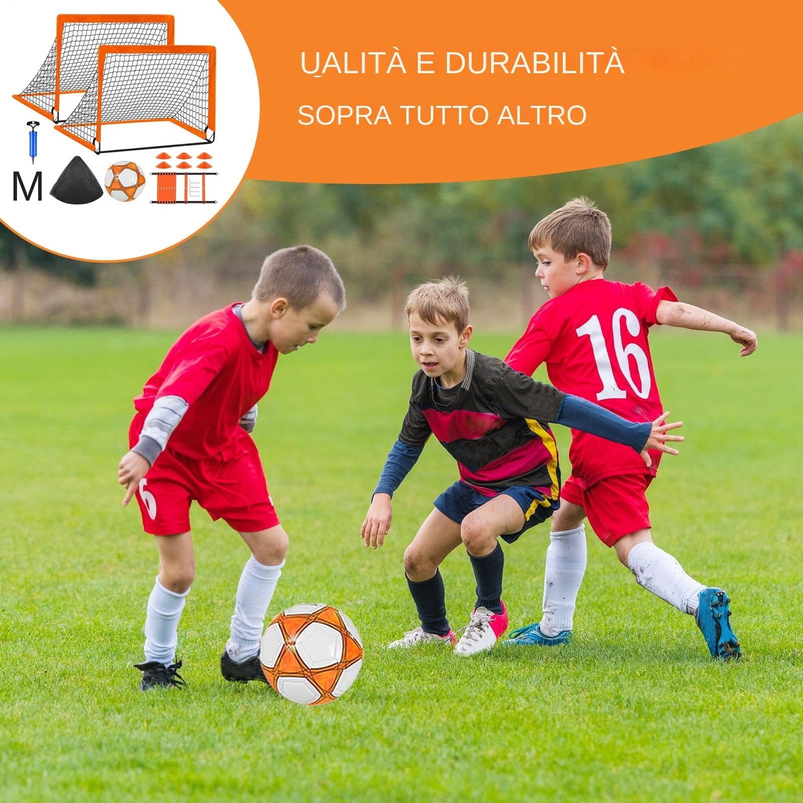 football jeune, buts de football pour enfants - Entraînement ensemble de réseau de football pop -up,Équipement pratique pour les garçons, activités d'entraînement de plage scolaire