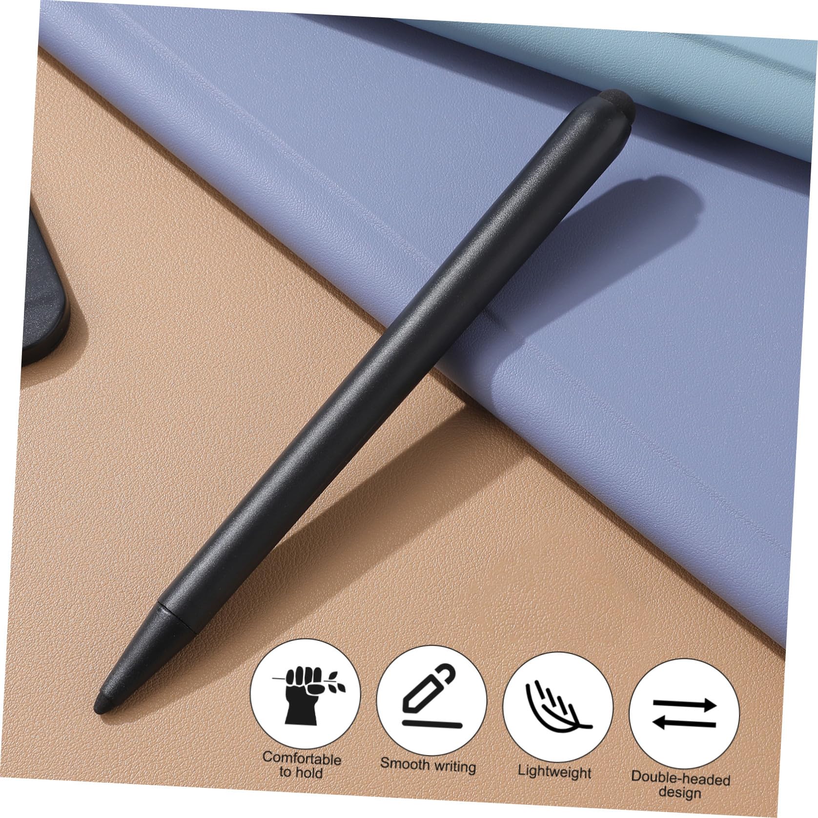 2 Pezzi Penna Capacitiva a Doppia Punta per Schermo Touch, Abs Nero