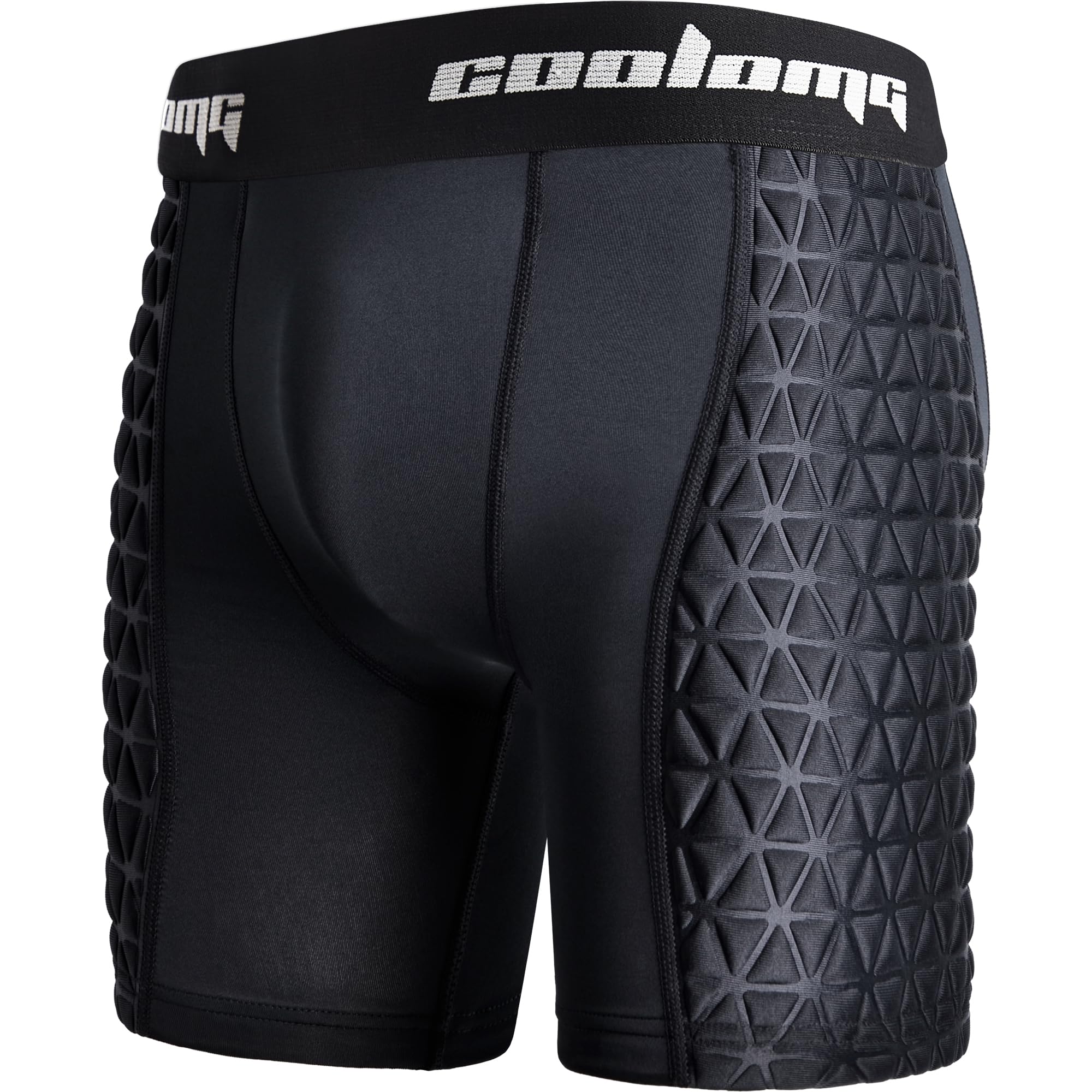 COOLOMG Boys Youth Padded Baseball Sliding Shorts w/Cup Pocket Softball Slider Shorts for Football Lacross, No Cup