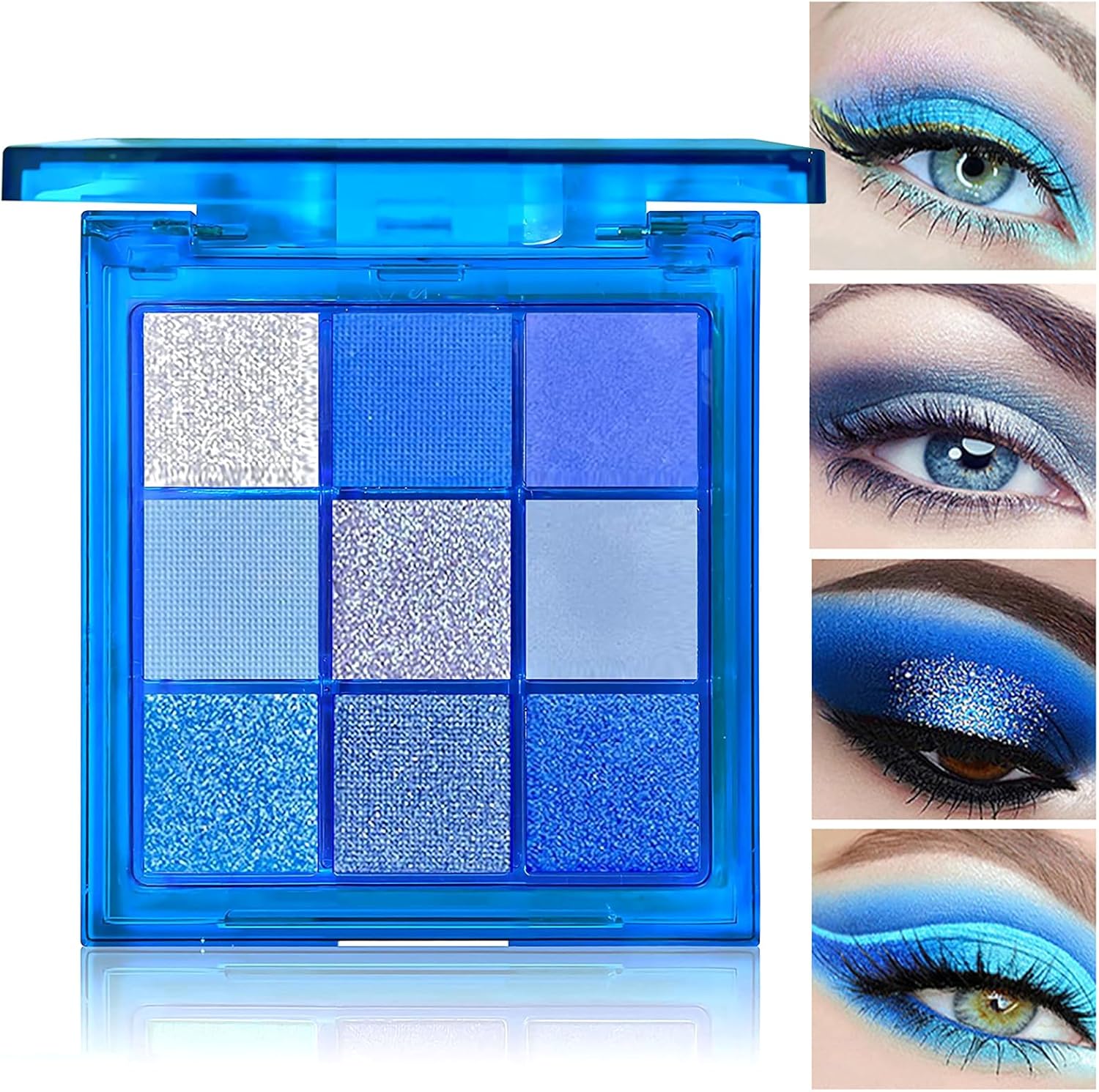 Blue Eyeshadow, Eyeshadow Palette, Shimmer Eyeshadow, Blue Eyeshadow