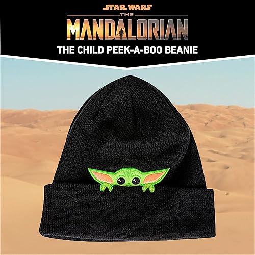 Miniatura 2 de Concept One Star Wars The Mandalorian The Child Peek-A-Boo Beanie, negro, talla única, Negro -
