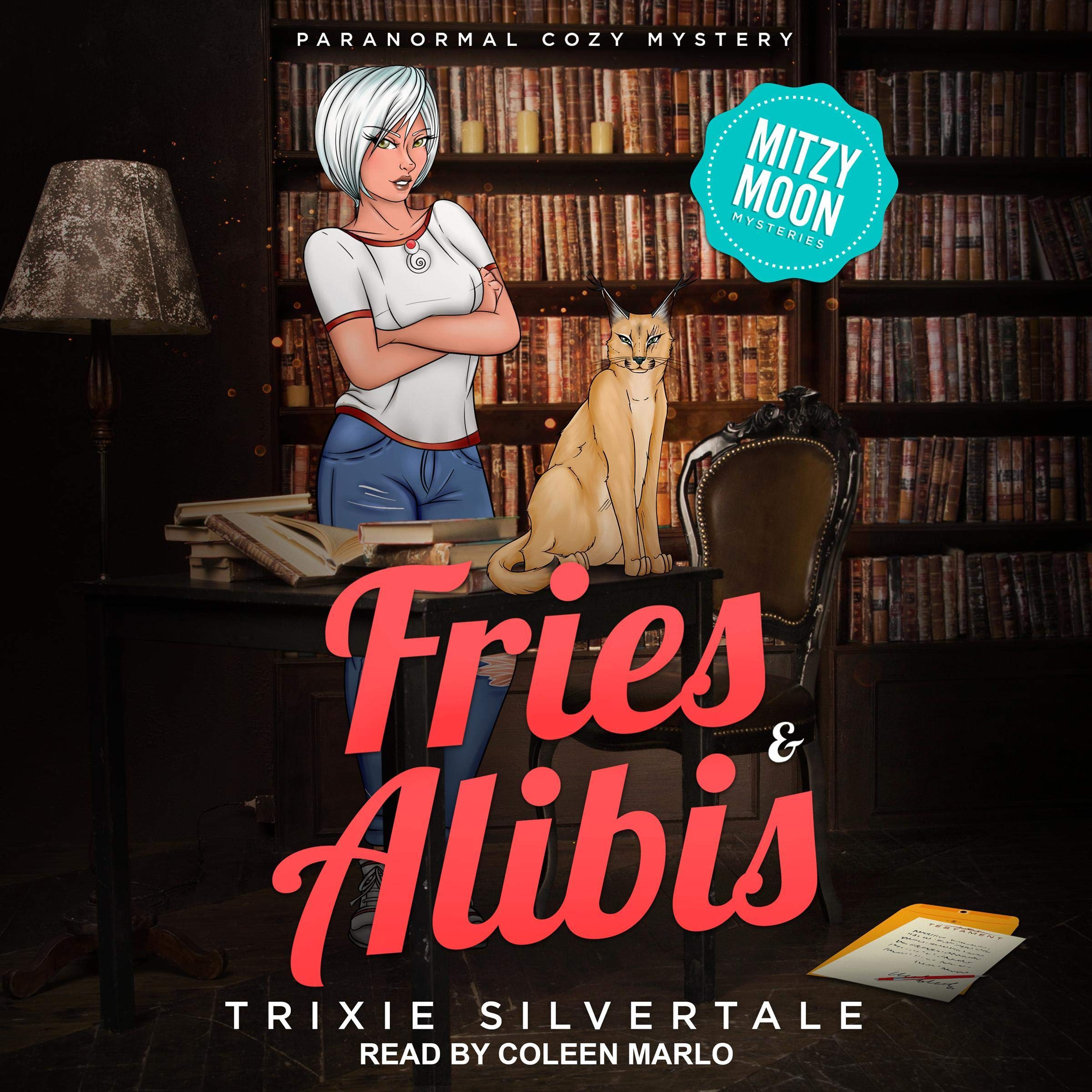 Cover art for Fries & Alibis: Paranormal Cozy Mystery