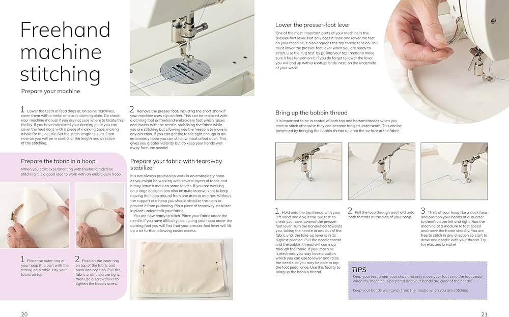 Amazon.com: Layer, Paint and Stitch: Create textile art with