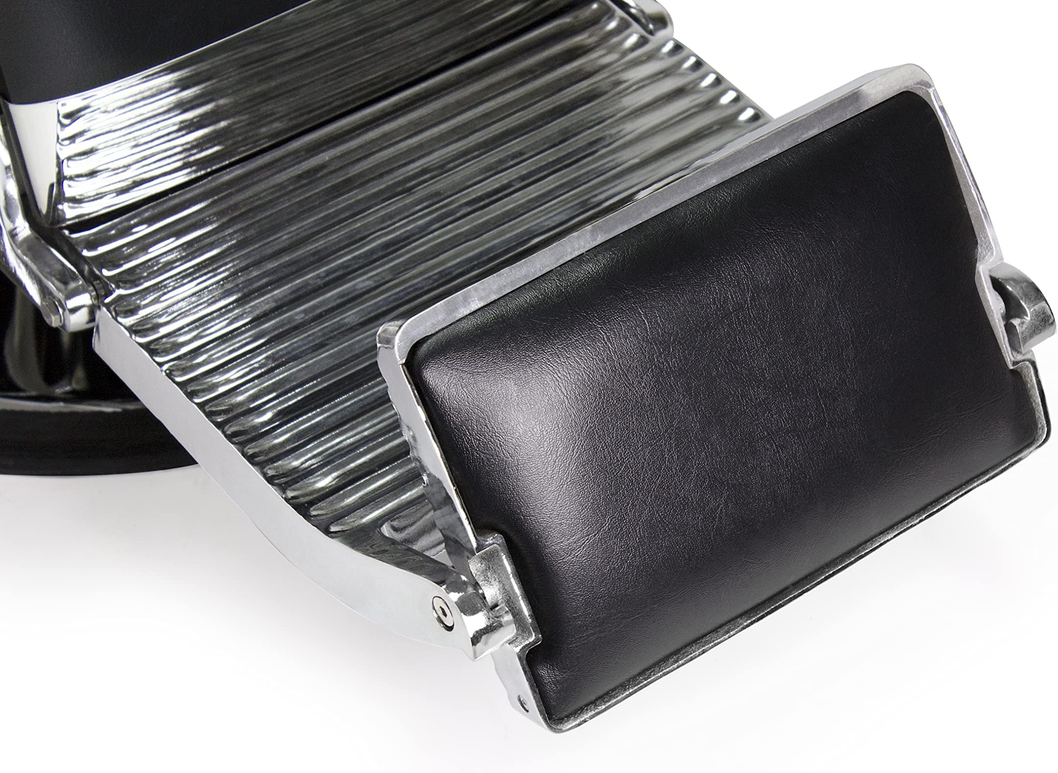 Lincoln Heavy Duty Barber Chair Black Reclining, Hydraulic Barber Chair Ideal for Barber Shop, Hair Salon
