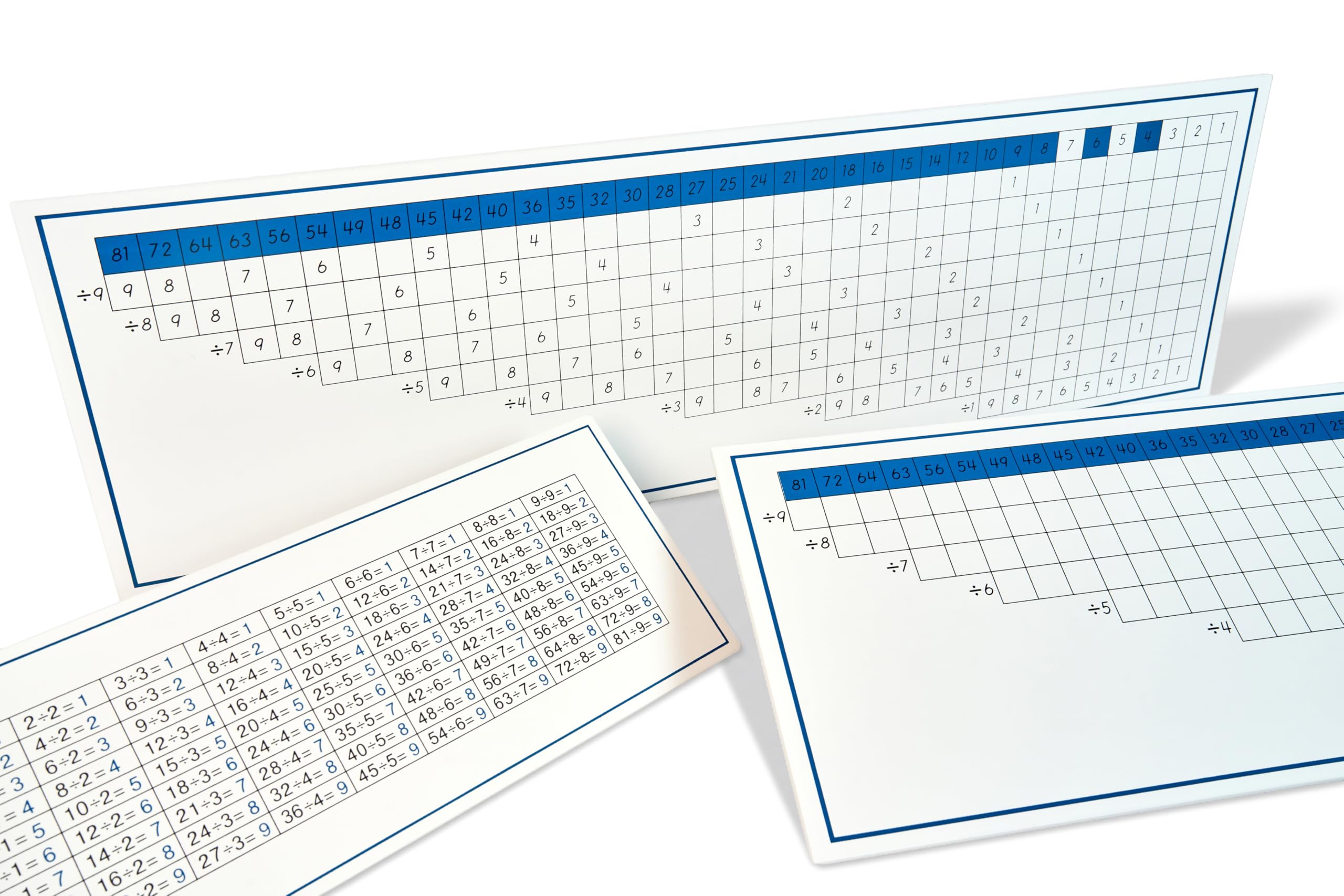 Montessori materiały matematyczne – drewniana zabawka edukacyjna do liczb i liczb, przedszkola i szkoły podstawowej, domowej i klasy od 3 lat (tablice dywizyjne Montessori)
