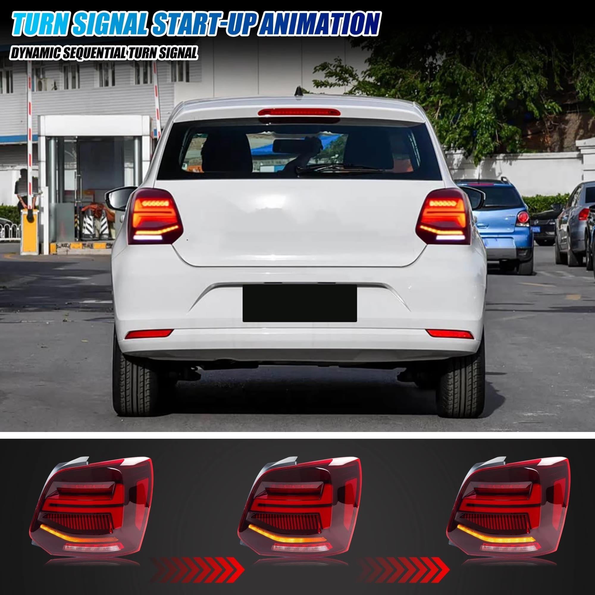 Genérico Piloto trasero Para VW para Polo MK5 6R 6C 2009-2017