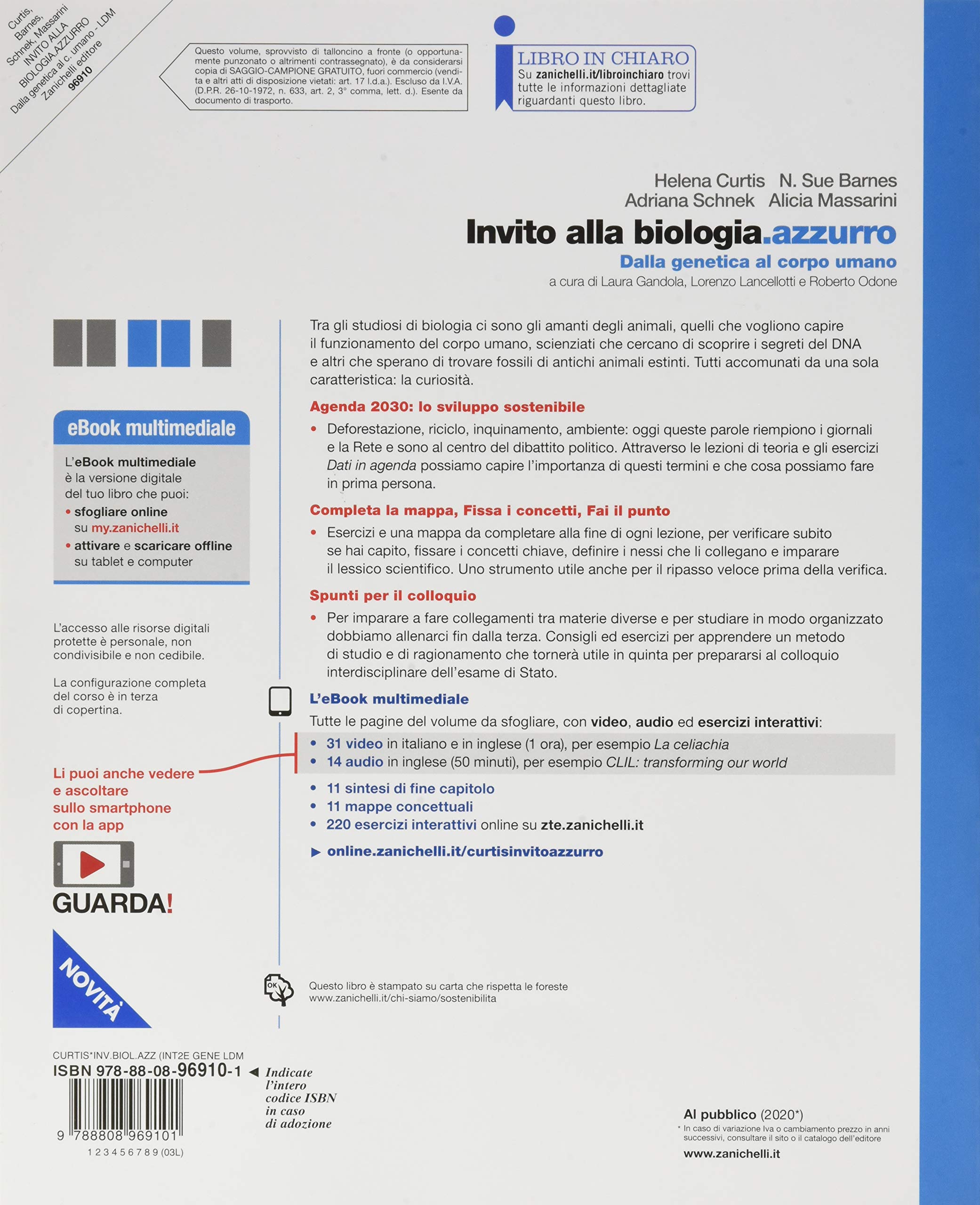 Invito alla biologia.azzurro. Dalla genetica al corpo umano. Per le Scuole superiori. Con e-book. Con espansione online