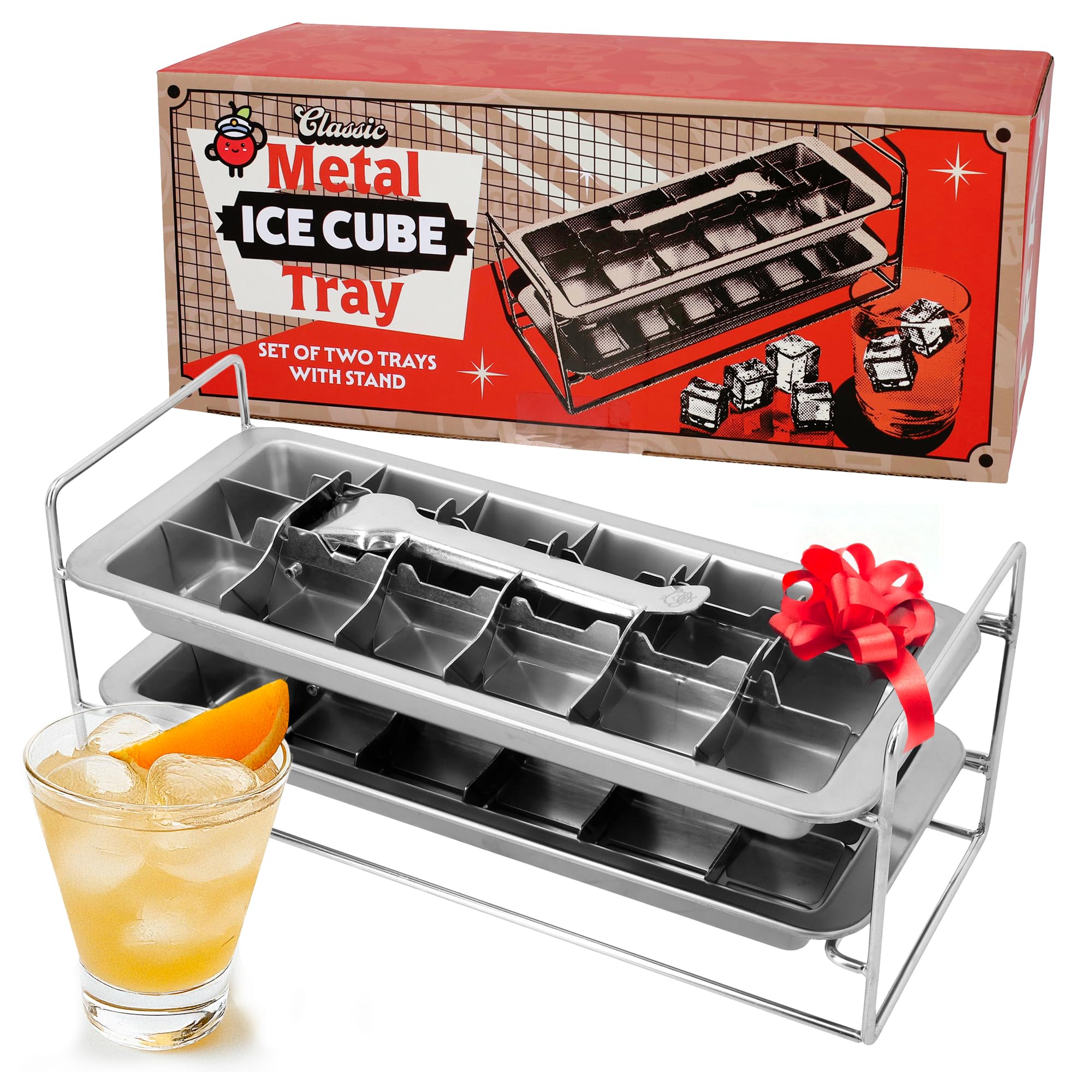 Amazon.com: Captain Cranberry Metal Stainless Steel Ice Cube Trays