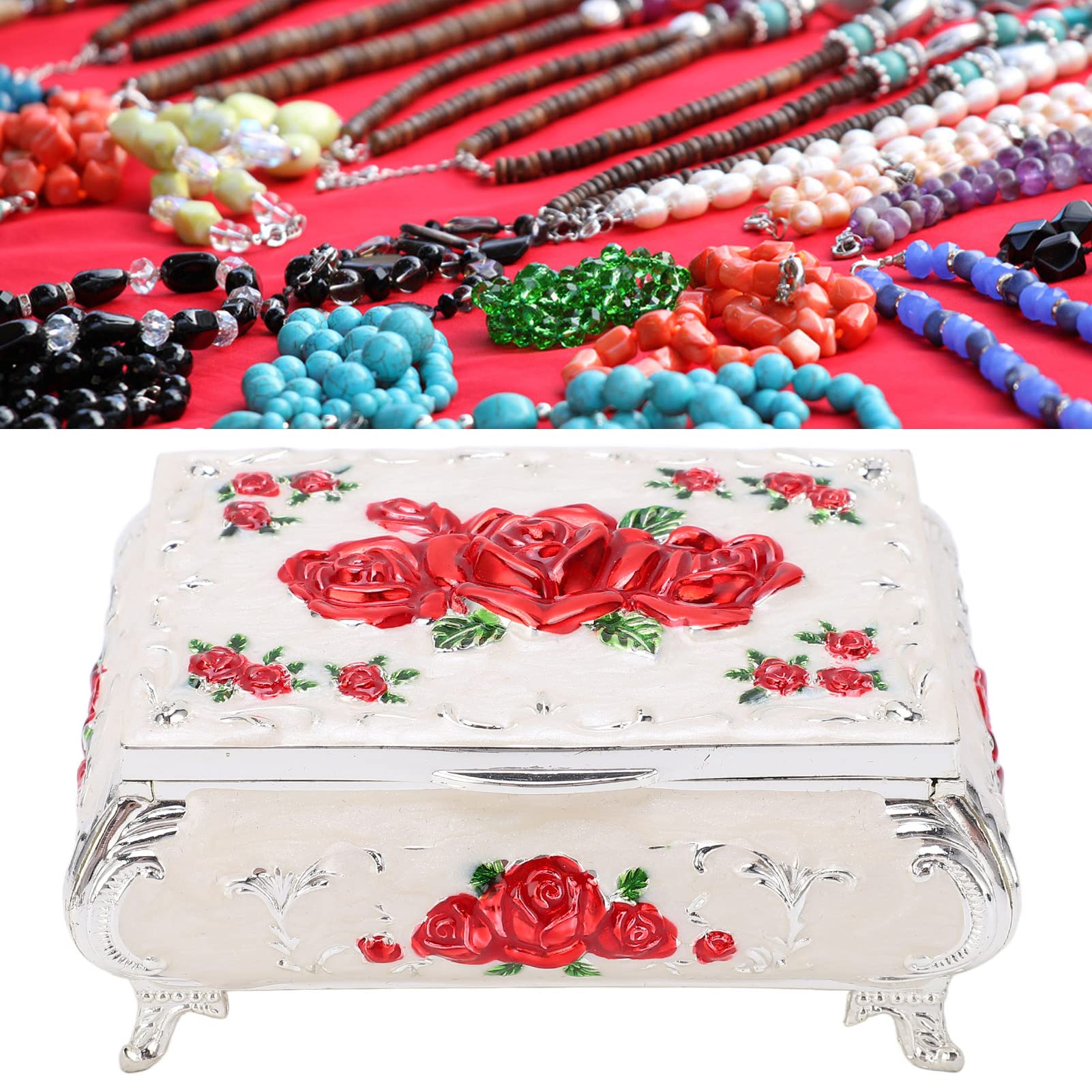 ジュエリーケースセット アンティークジュエリーボックス レザー イギリス 20210119