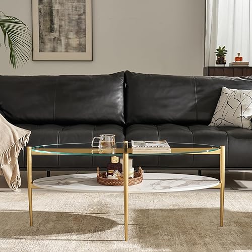 Miniatura 4 de Shrine Mesa de centro de cristal blanco, diseño moderno