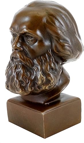 Miniatura 2 de Kunst & Ambiente - Cabeza de Bronce - Busto Karl Marx - Firmado por Milo - Estatua - Escultura - Decoración