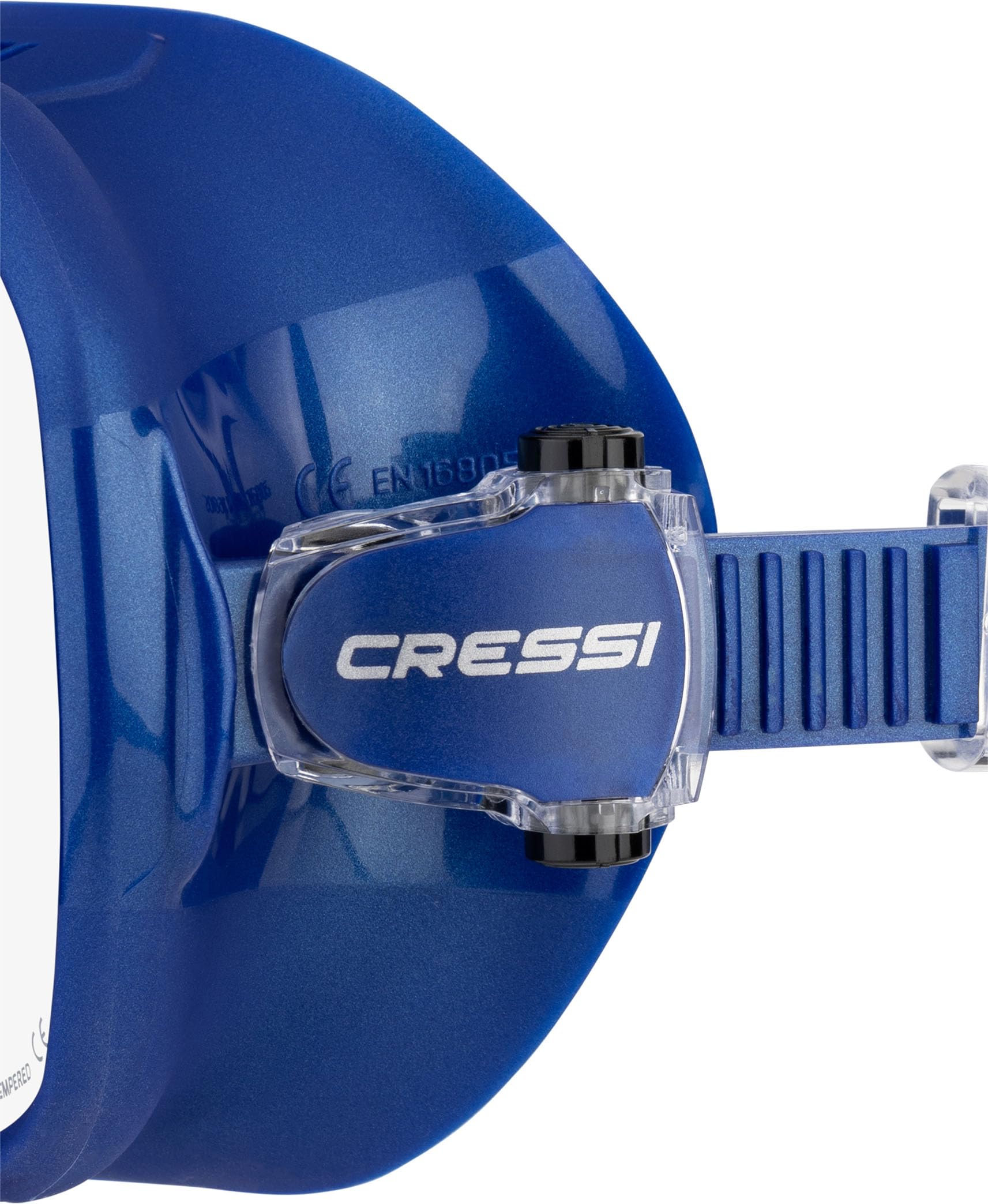 Cressi Máscara de buceo sin marco para adultos, lente mono de visión amplia, bajo volumen interno, silicona suave pura, ZS2: diseñada en Italia por Cressi