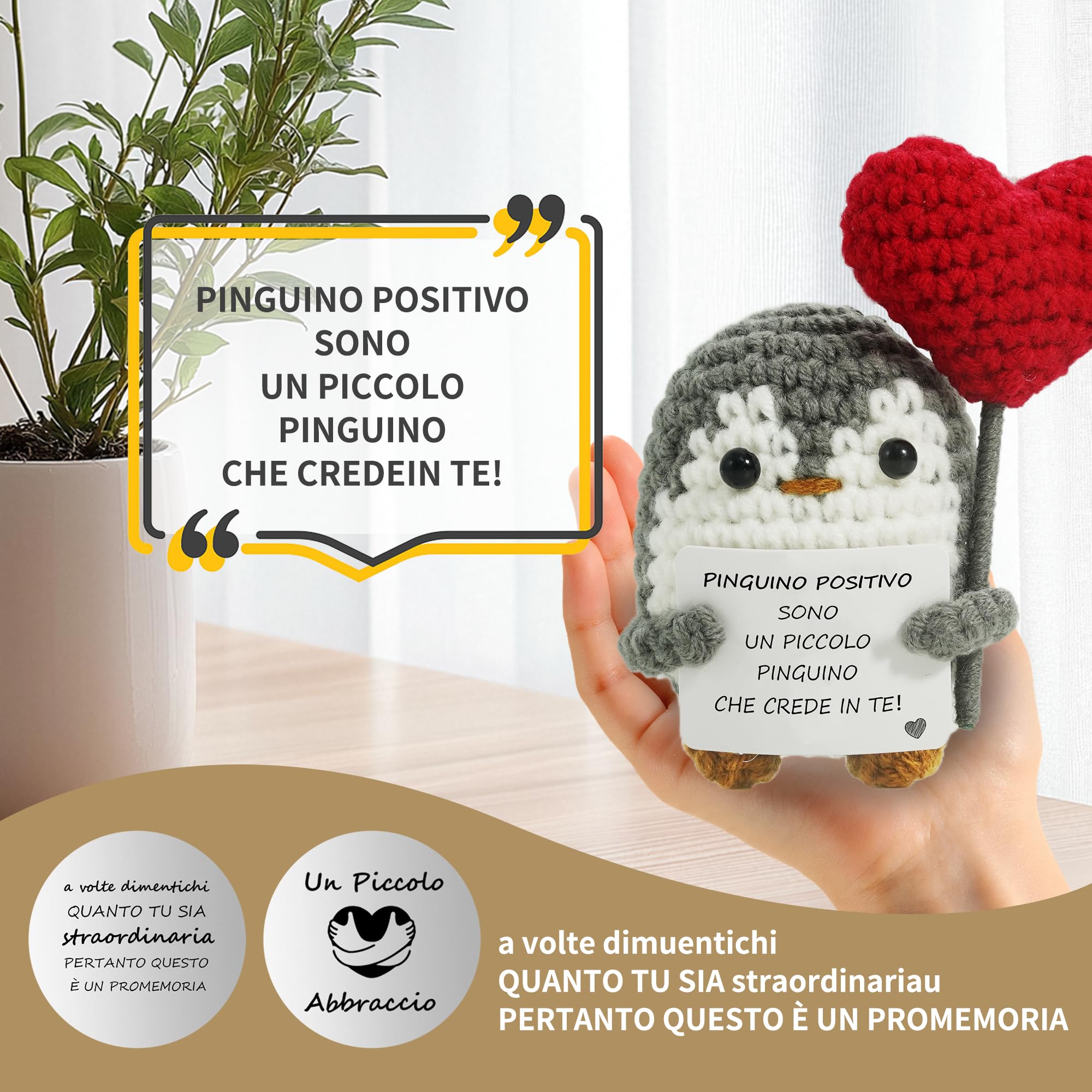 ZIENZENGYA Regalo Donna Compleanno Regalo Uomo | Idee Regalo Originale e Divertente | Compleanno Bimba Bimbo | Pensiero per San Valentino | Peluche Motivazionale