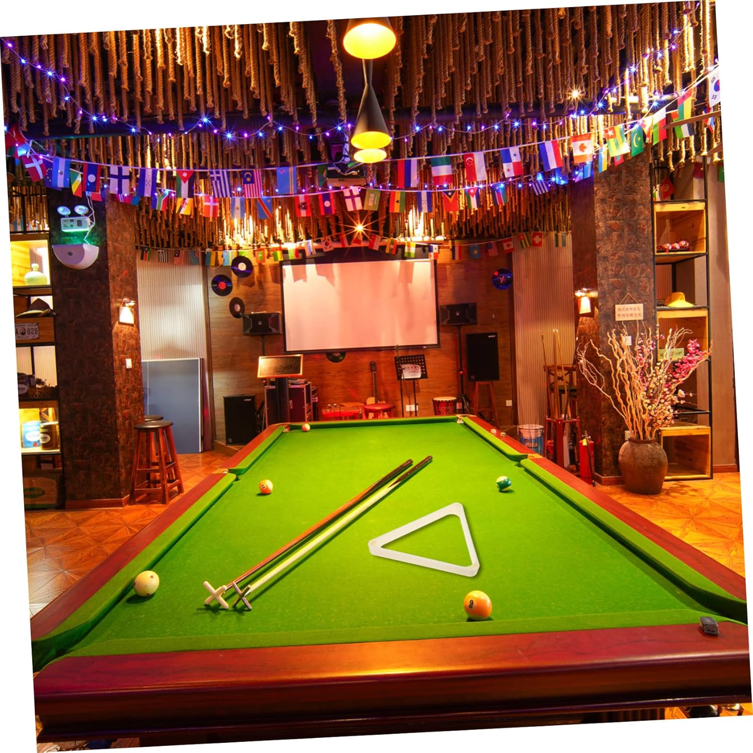 VANZACK Billiard Tripod Rack Game Pool Cues Pool Balls Billiard Feeder Holder Billiard Bag Billiard Holder Bag