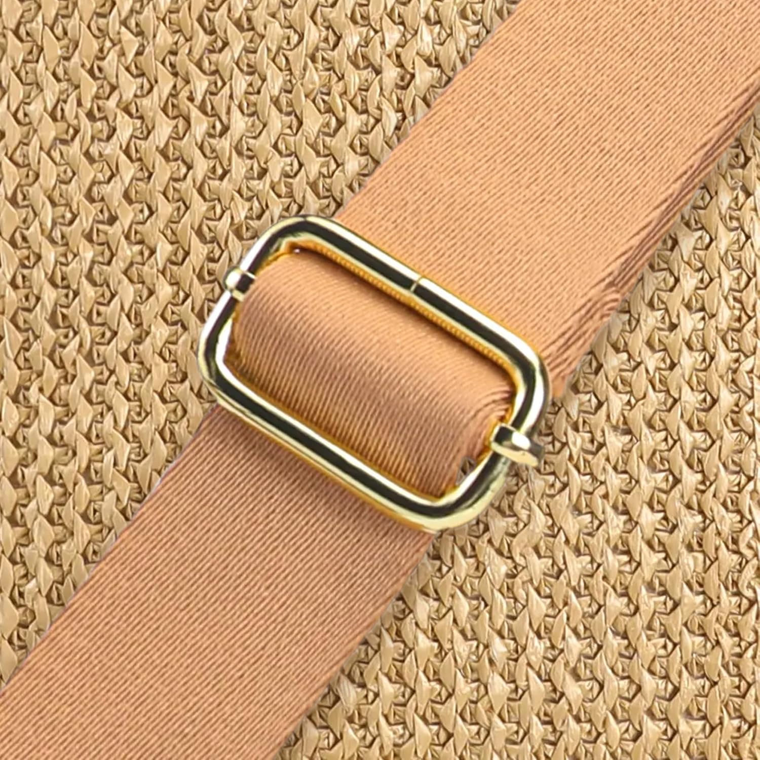 AOCINA Faux Straw Summer Purse Crossbody Bags for Women RFID Raffia Sling Bag Travel Hawaiian Beach Vacation Essentials - Image 5