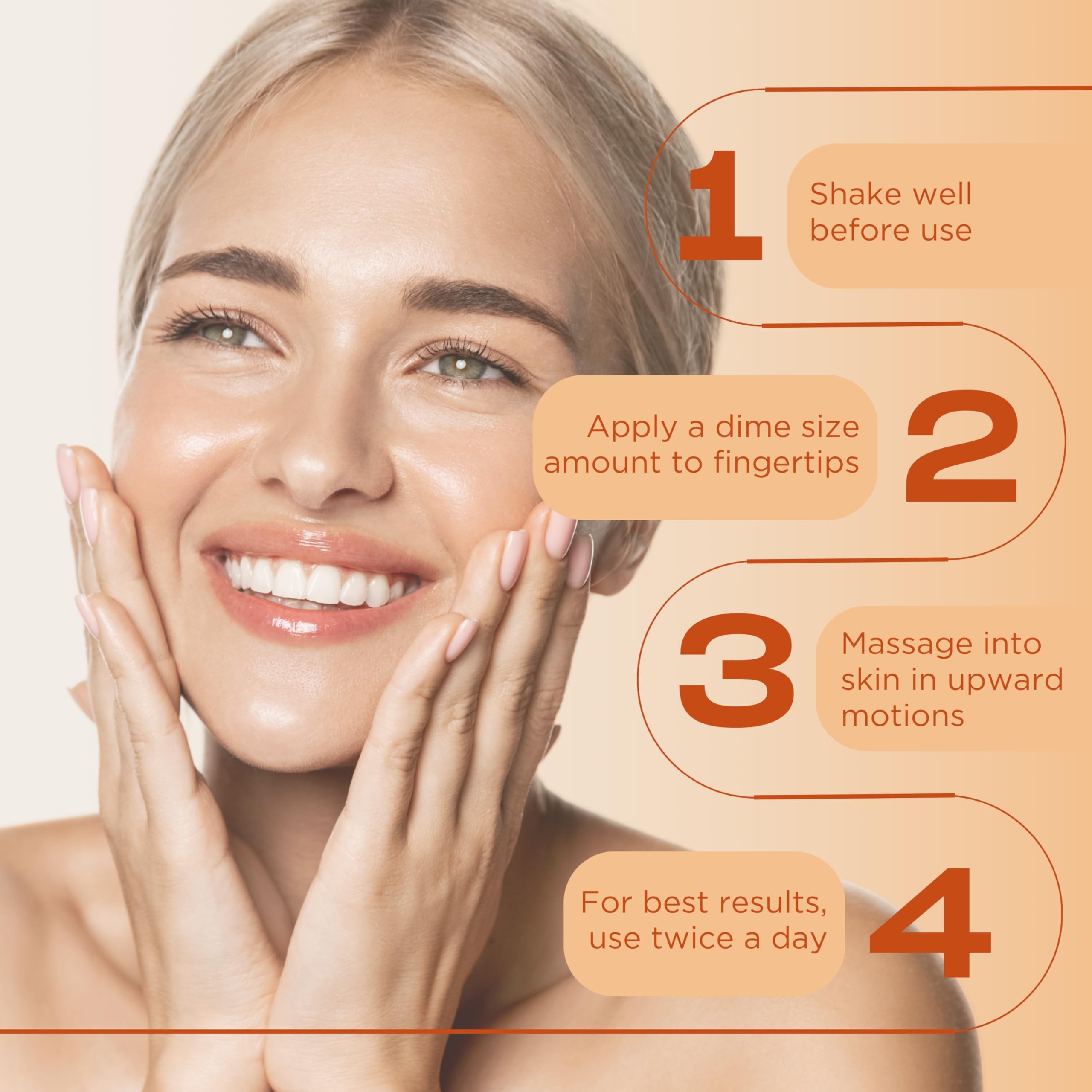 InstaNatural Siero per Viso alla Vitamina C – Il Siero per Viso Anti-Età alla Vitamina C & Acido Ialuronico Più Efficace – Con Olio di Argan & di Rosa Canina Naturale, Vitamina E, Acido Ferulico & Olio di Olivello Spinoso – 30 ml