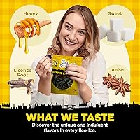 Vista 4 de Gustaf's Regaliz holandés de miel de colmena - bolsa de 5.29 onzas