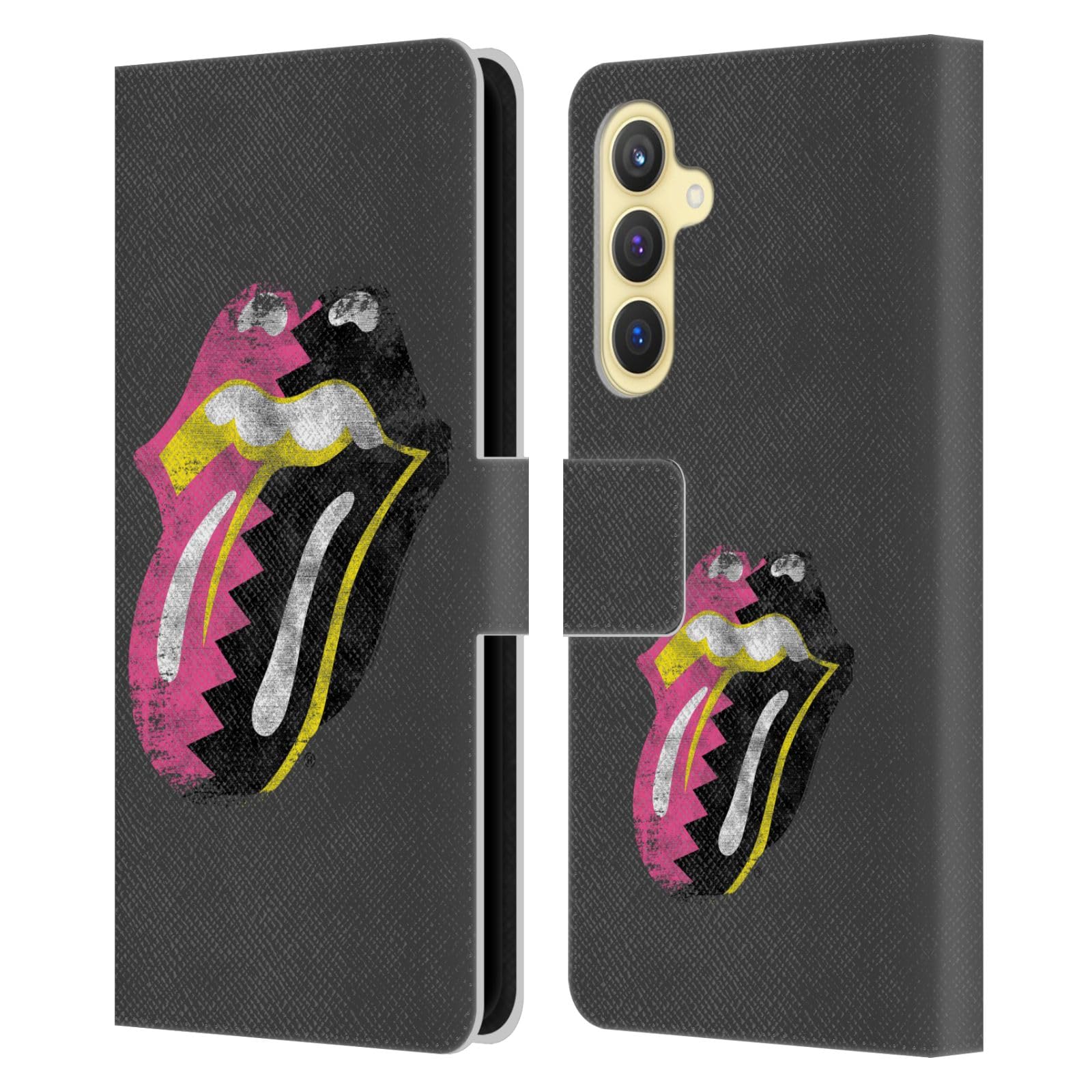 Funda libro Samsung S23 FE 5G original Rolling Stones carcasa piel sintética 7