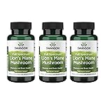 Swanson Lion\'s Mane Mushroom - Traditional Brain Booster Supplement Made from Hericium Erinaceus (60 Capsules, 500mg Each) 3 Pack