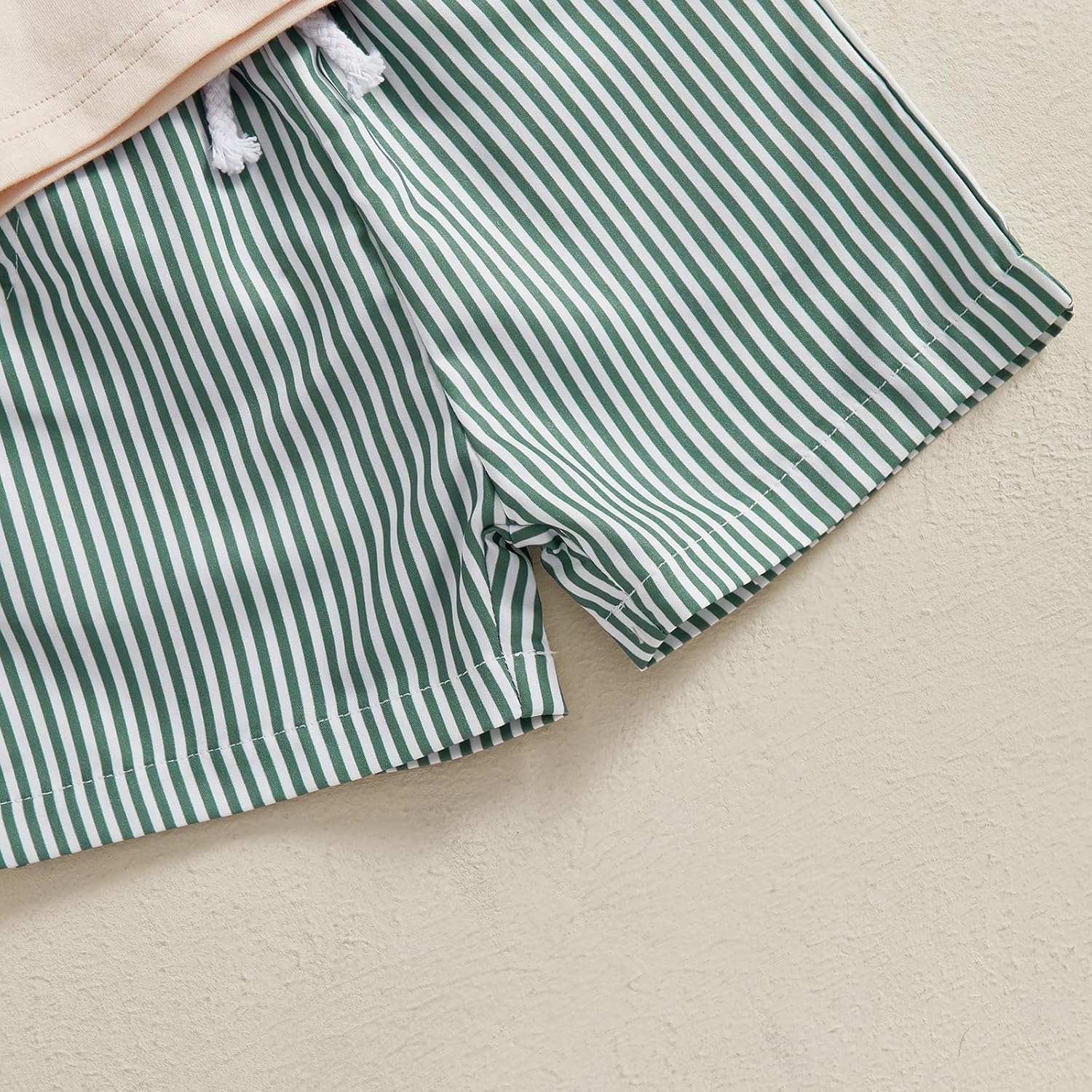 Toddler Baby Boy Summer Outfits Short Sleeve Embroidered T Shirt Tees + Striped/Plaid Shorts Infant Clothes Set - Image 5