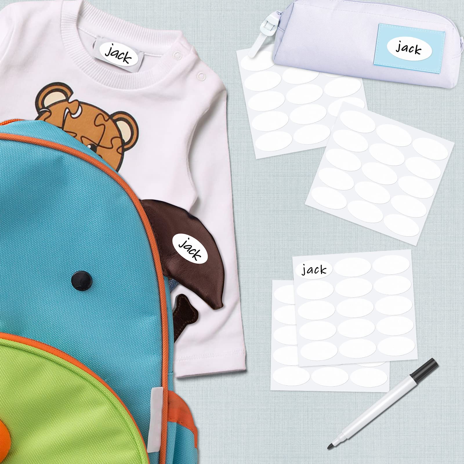 Buy 130PCS NoIron Clothing Labels, Waterproof Name Labels Kid Labels