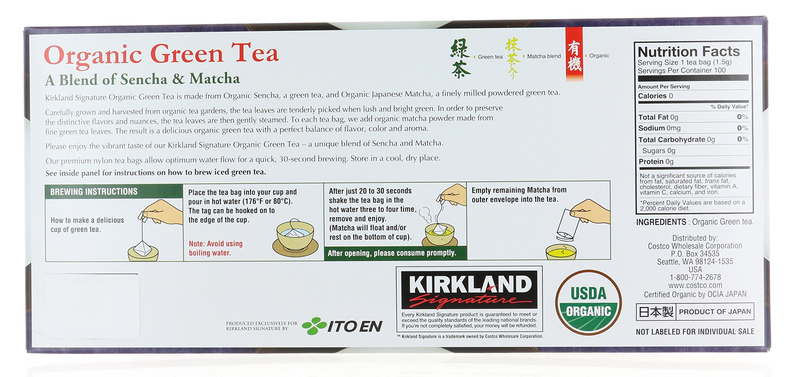 Pack 2, Organic Japanese Green Tea, A Blend Of Sencha