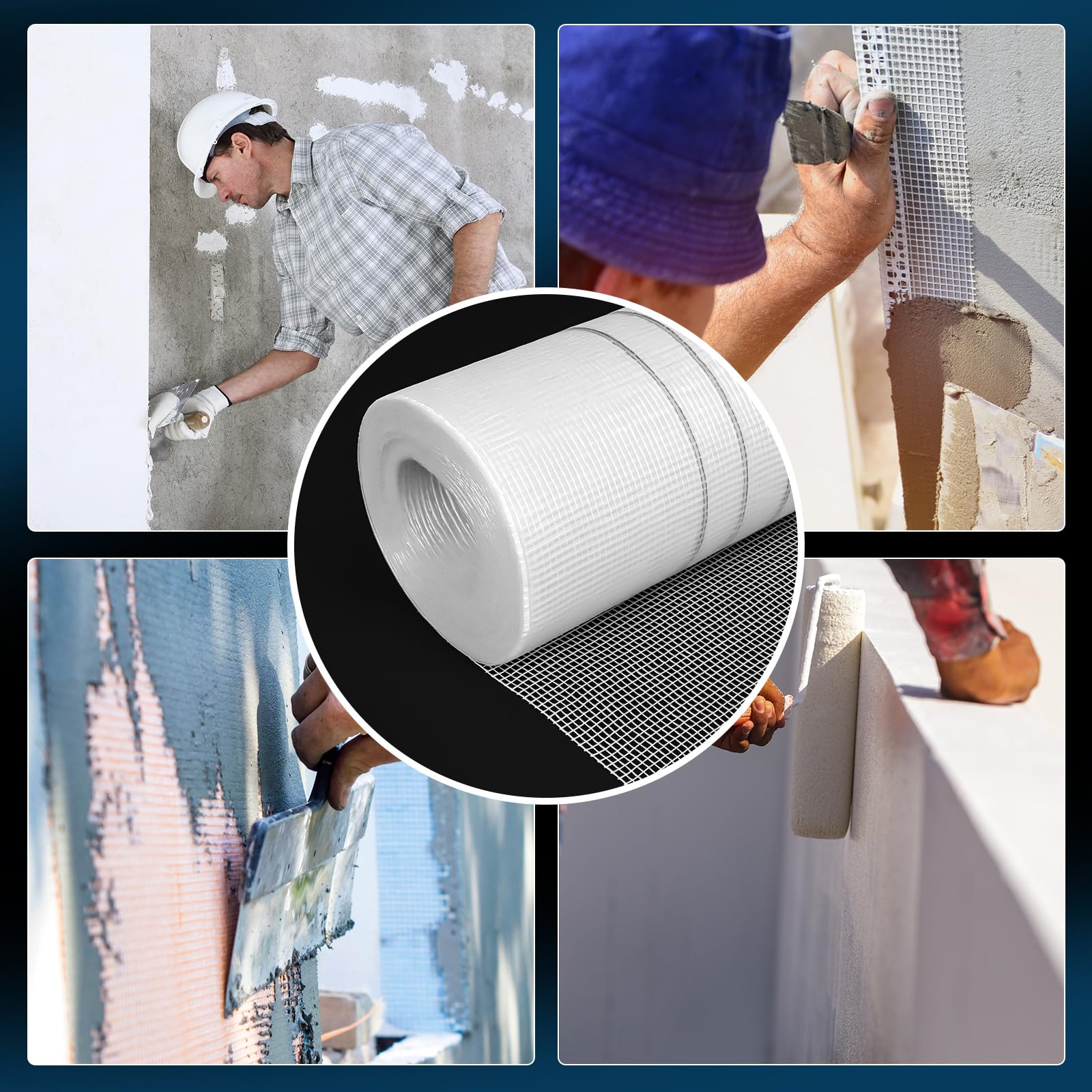 Fiberglass Mesh Roll - Crack Repair & Reinforcement -6 Fiberglass Mesh Roll - Crack Repair & Reinforcement -6
