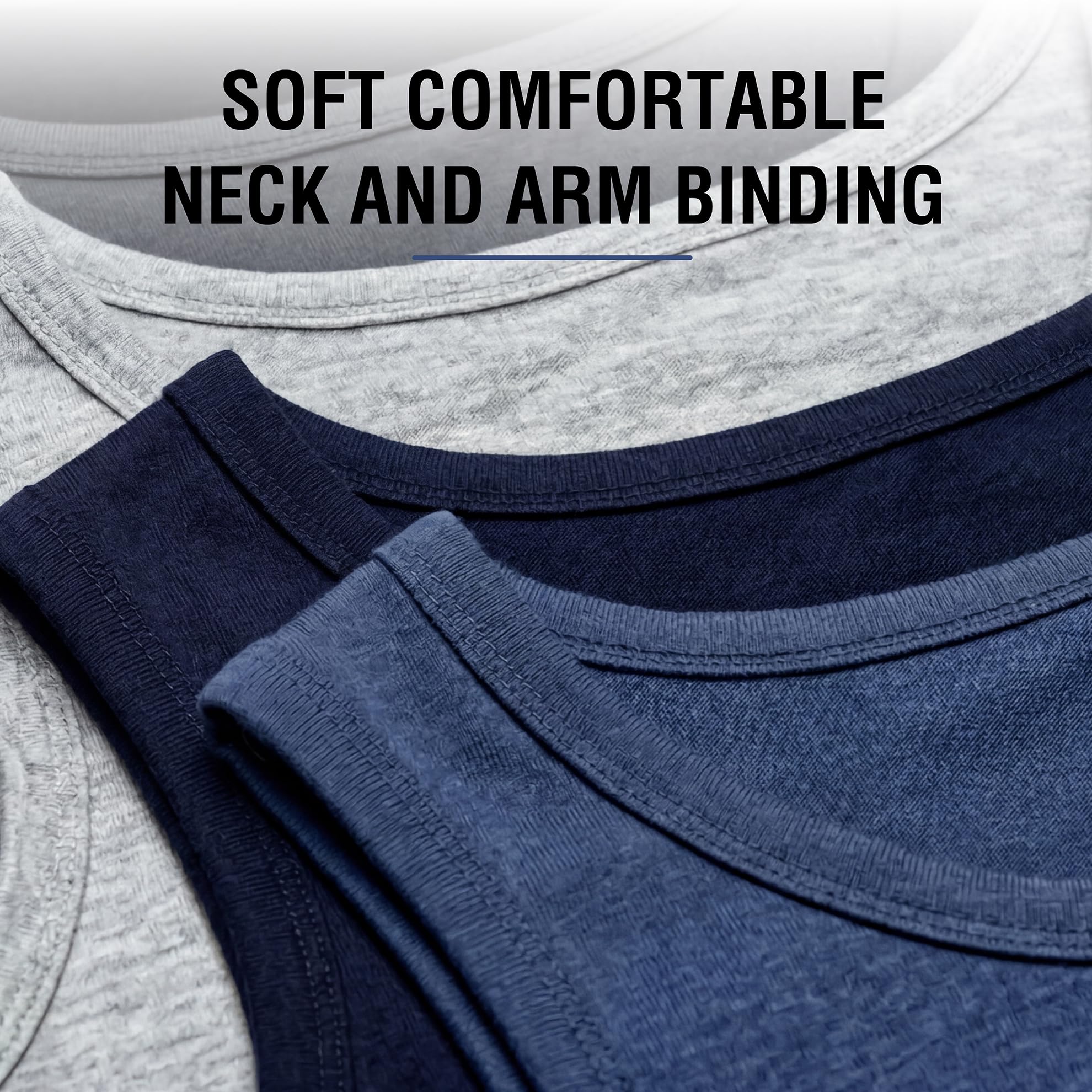 Lot de 5 débardeurs sans manches pour garçon 100 % coton Blanc Taille 2-13 ans