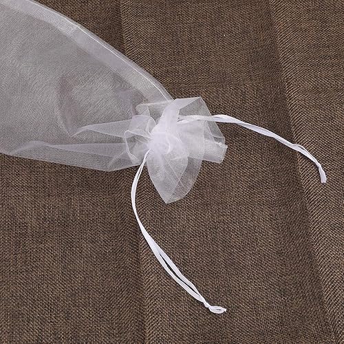 Miniatura 4 de jijAcraft 30 bolsas de vino, bolsas de vino de organza blanca, bolsas de vino para botellas de vino, regalos de botellas de vino, bolsas de regalo