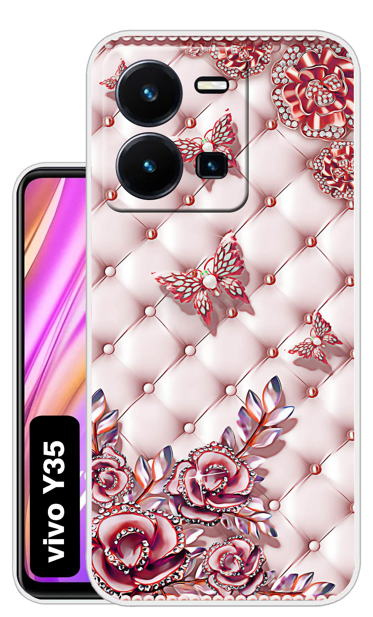 Case Club Silicone Designer Case For Vivo Y35 Back Cover For Vivo Y35 Printed Back Cover For Vivo Y35-D5185, Rose Gold (B0BDSCB6QC) Amazon Price History, Amazon Price Tracker